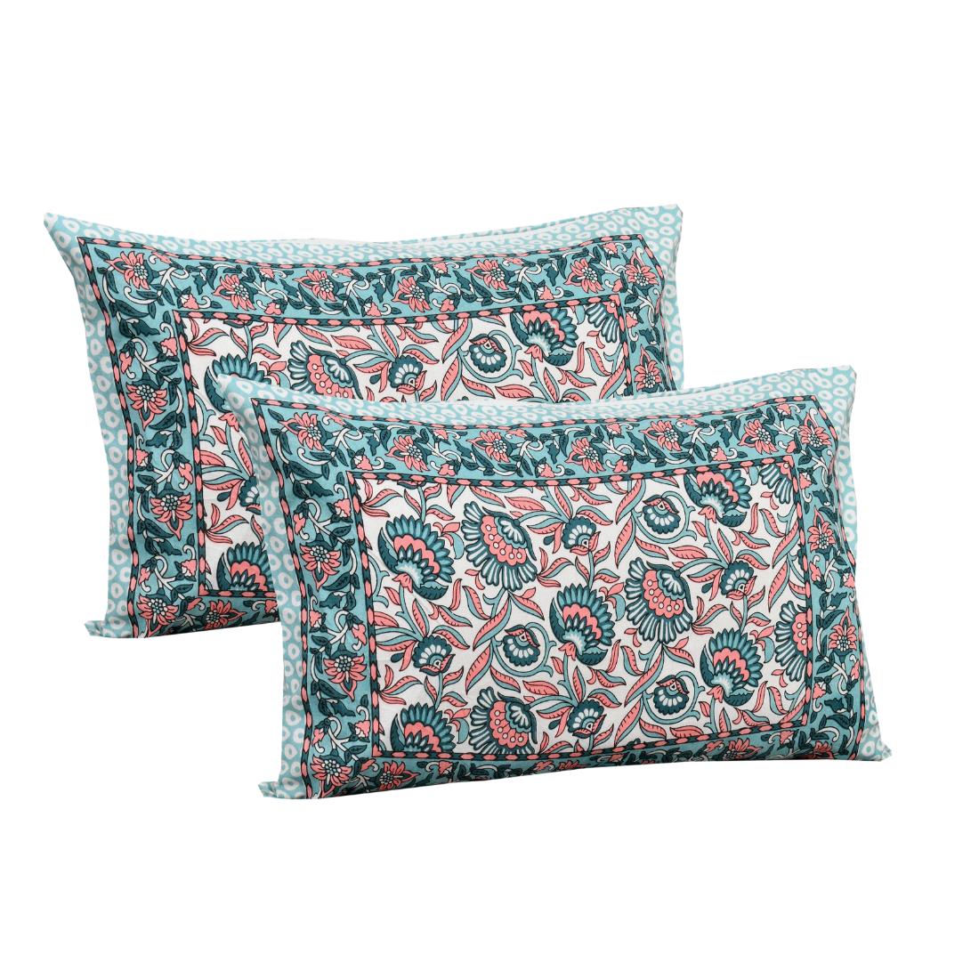 Rajasthan Royal Super Fine Cotton Block Print King Size Bedsheet