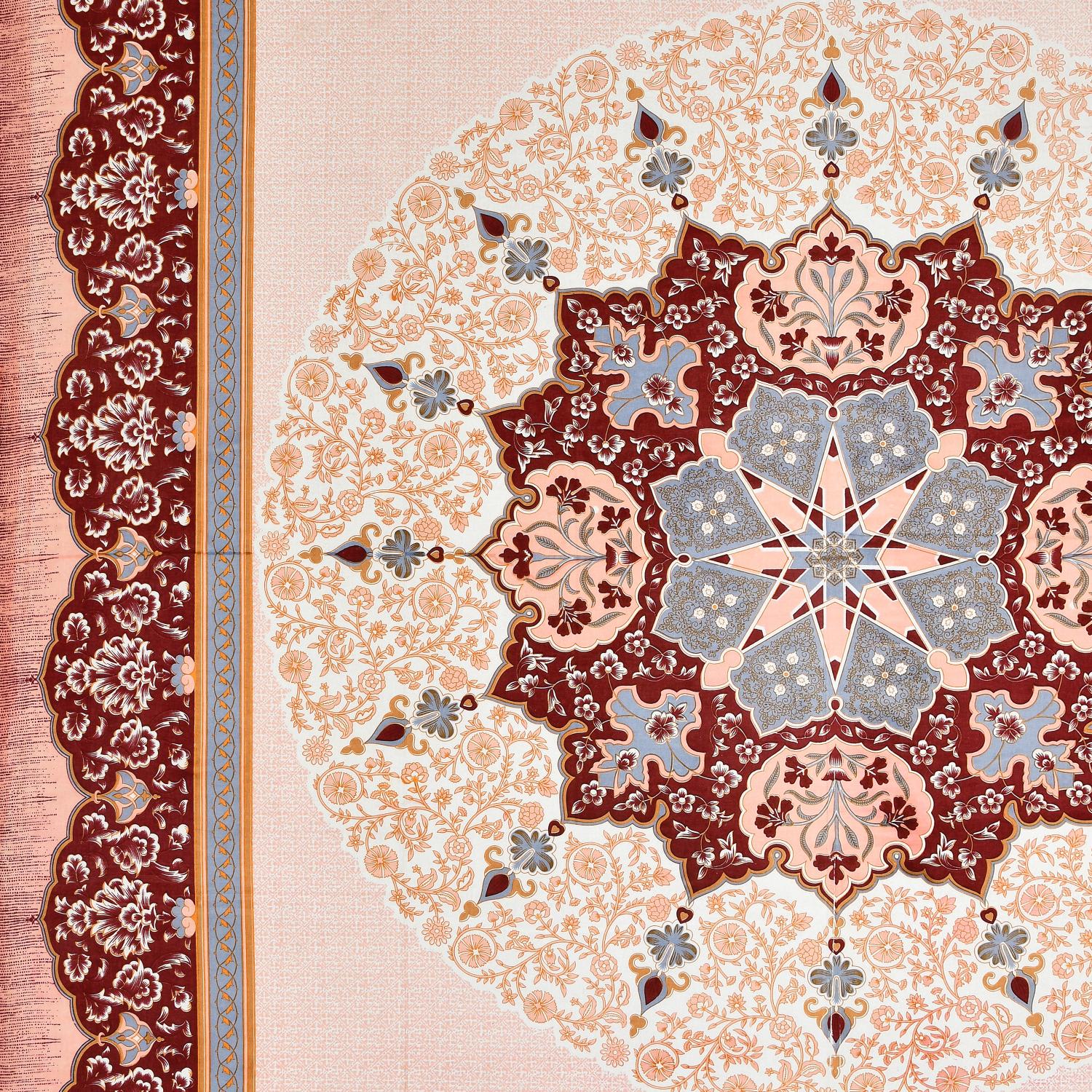 Rajasthan Royal Super Fine Cotton Block Print King Size Bedsheet