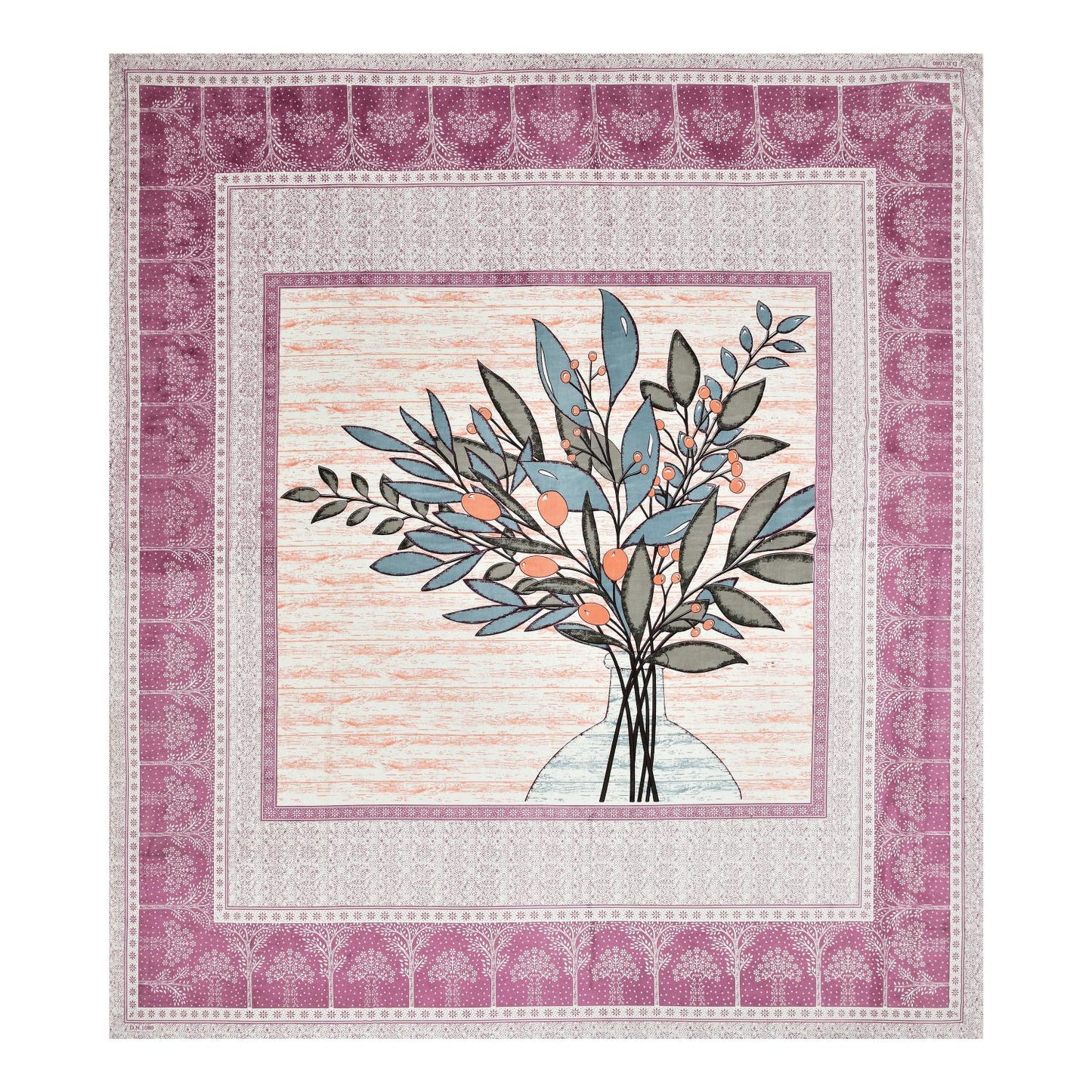Rajasthan Royal Super Fine Cotton Block Print King Size Bedsheet