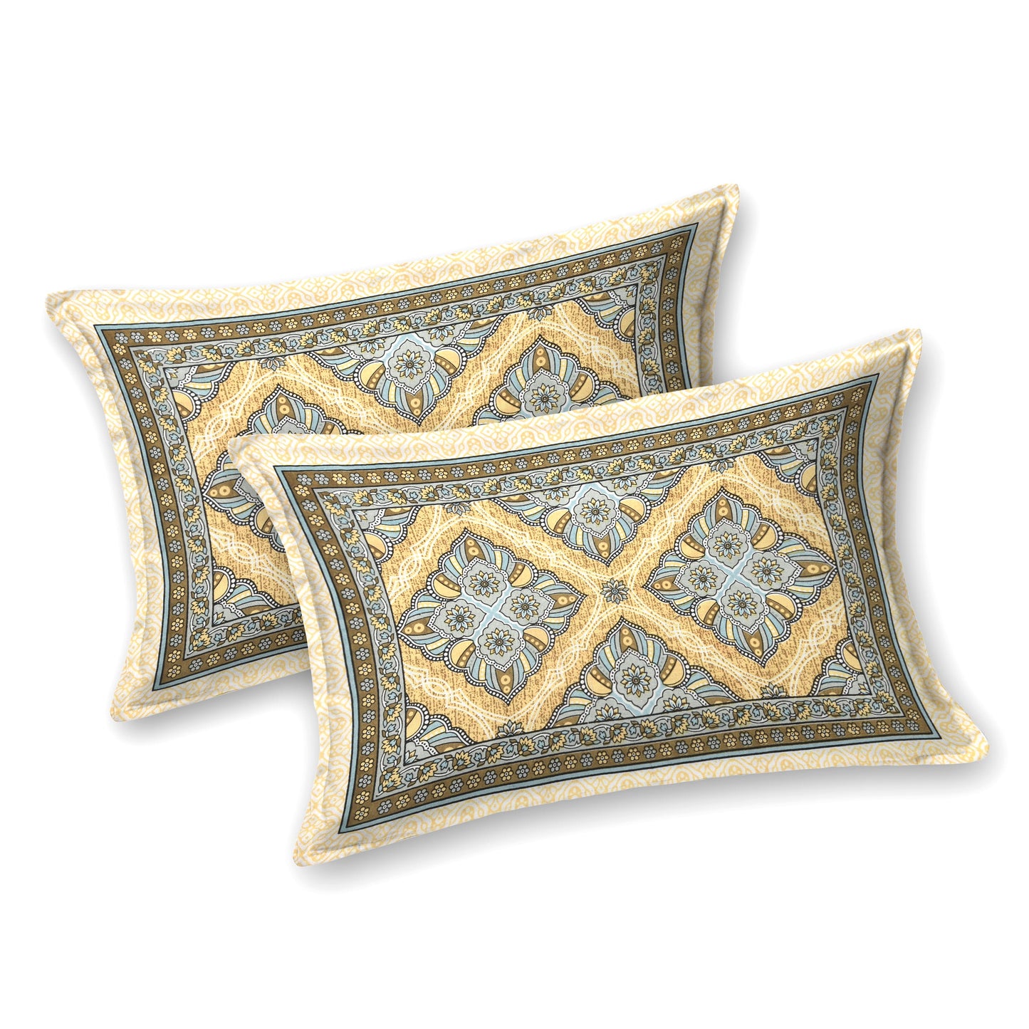 Rajasthan Royal Super Fine Cotton Block Print King Size Bedsheet