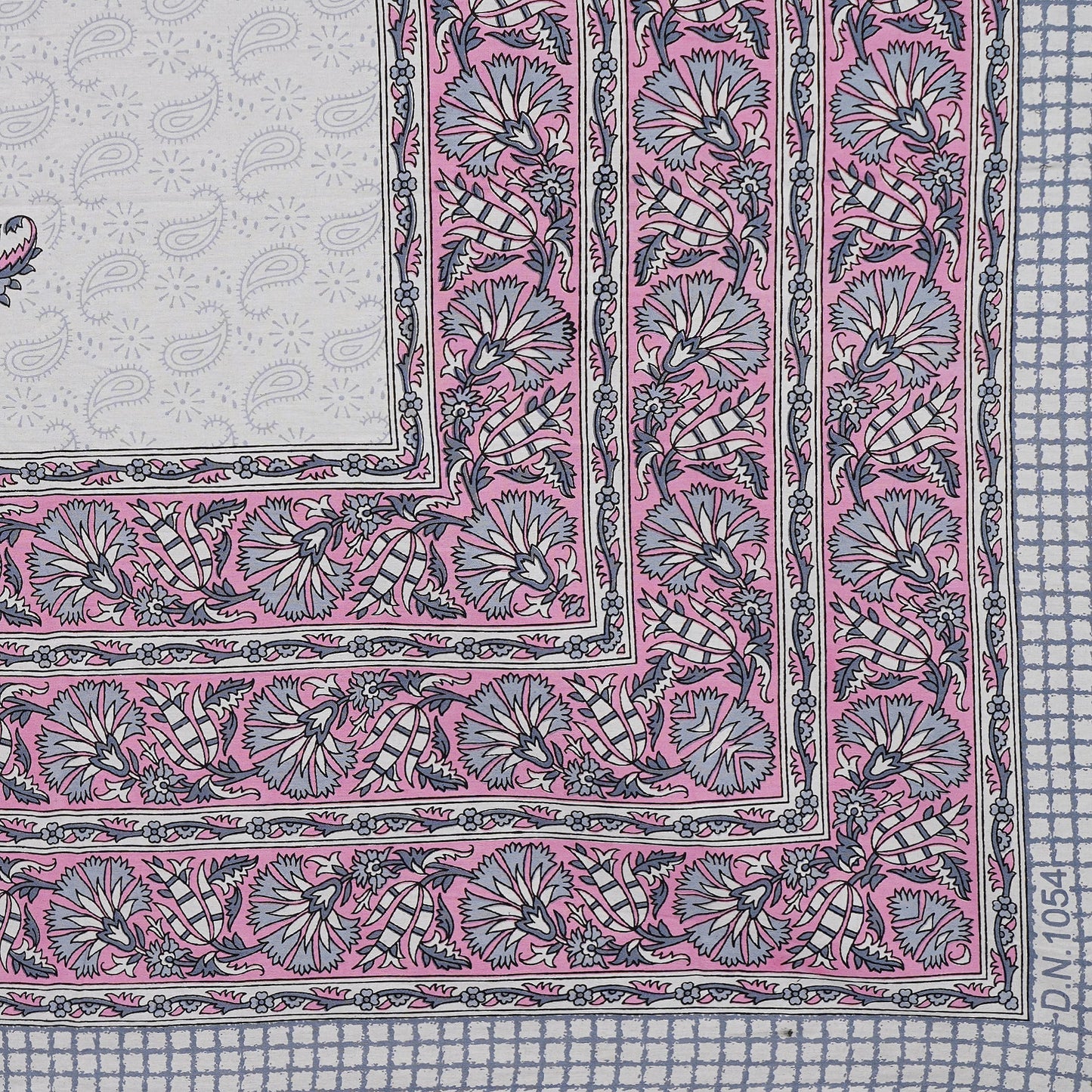 Rajasthan Royal Super Fine Cotton Block Print King Size Bedsheet