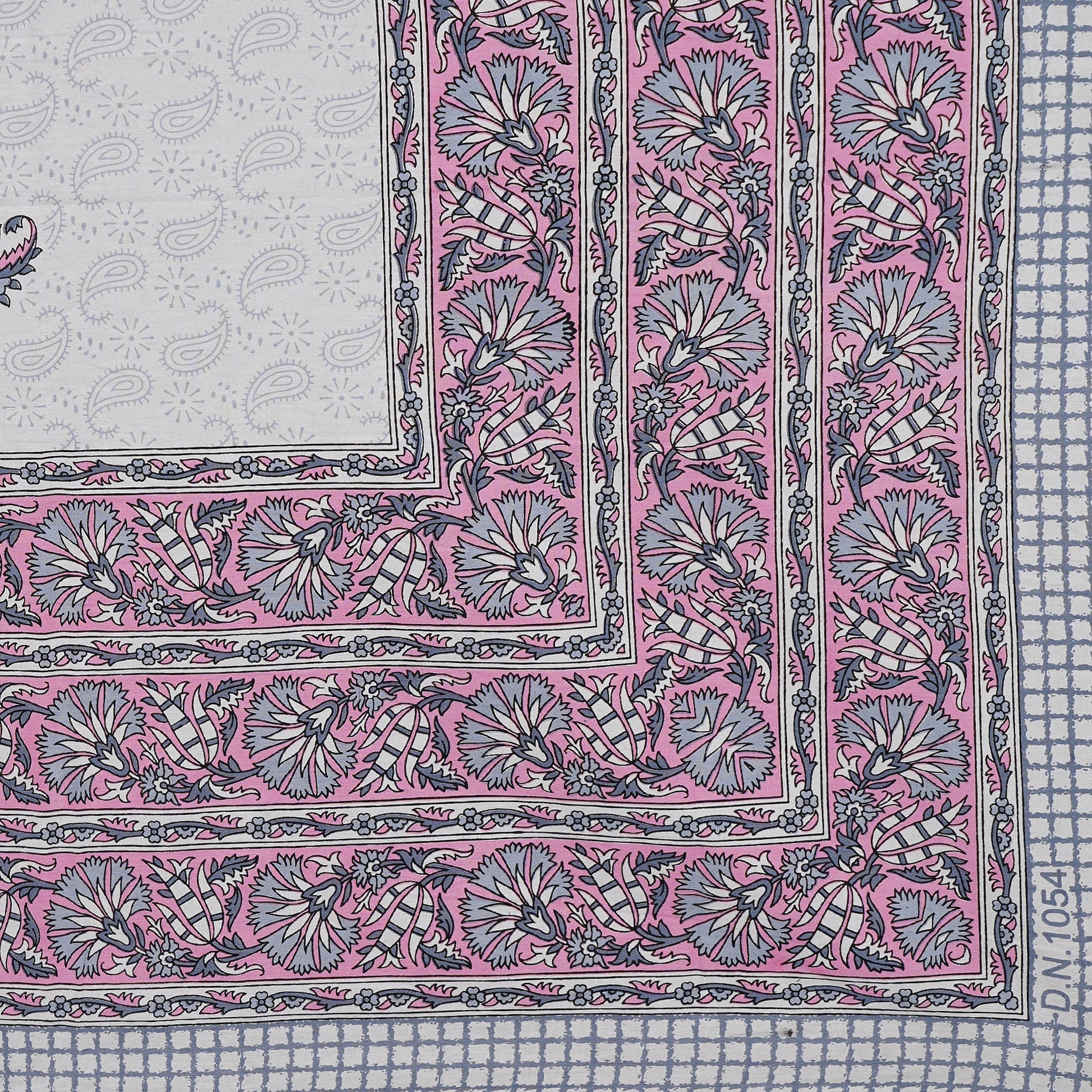Rajasthan Royal Super Fine Cotton Block Print King Size Bedsheet