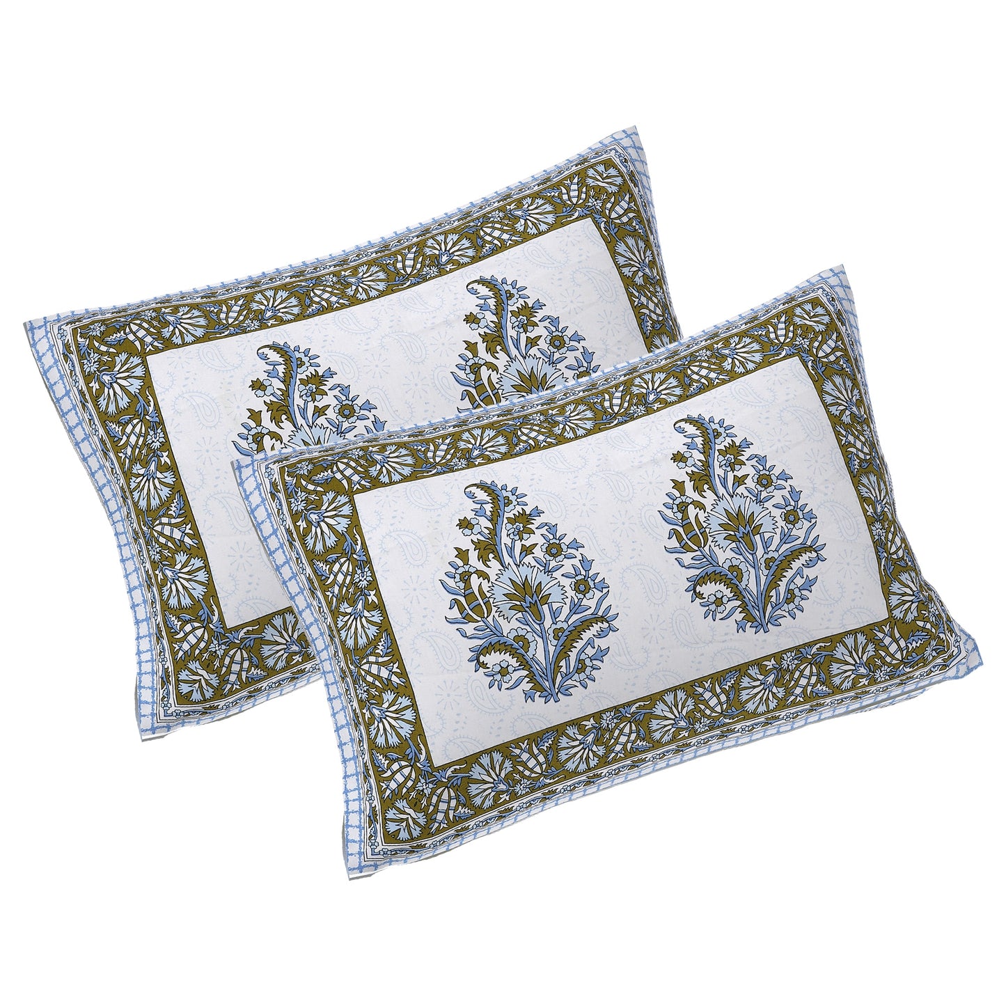 Rajasthan Royal Super Fine Cotton Block Print King Size Bedsheet