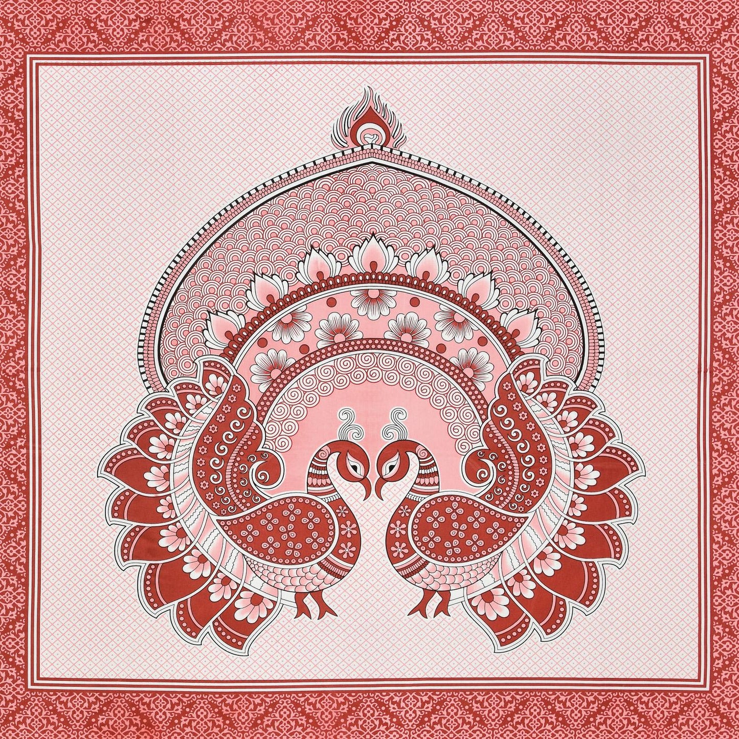 Rajasthan Royal Super Fine Cotton Block Print King Size Bedsheet
