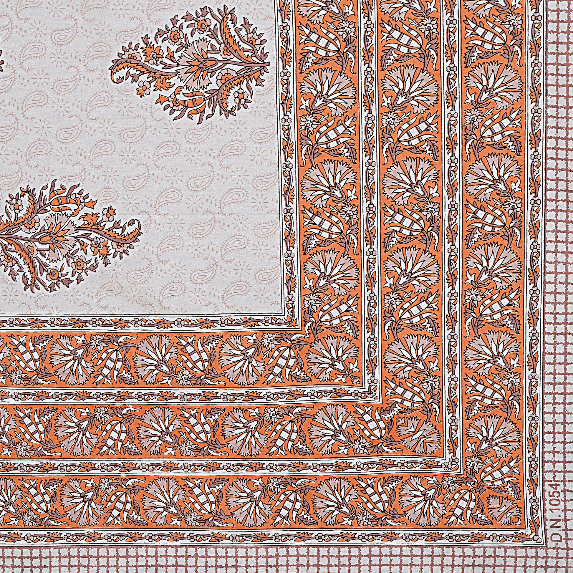 Rajasthan Royal Super Fine Cotton Block Print King Size Bedsheet