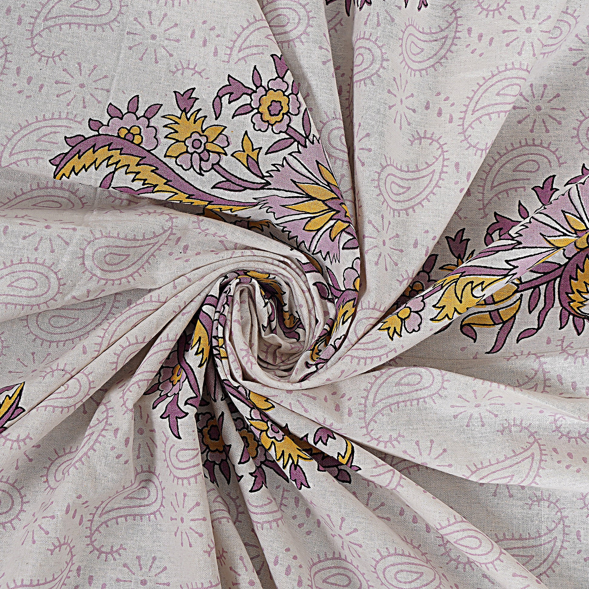 Rajasthan Royal Super Fine Cotton Block Print King Size Bedsheet