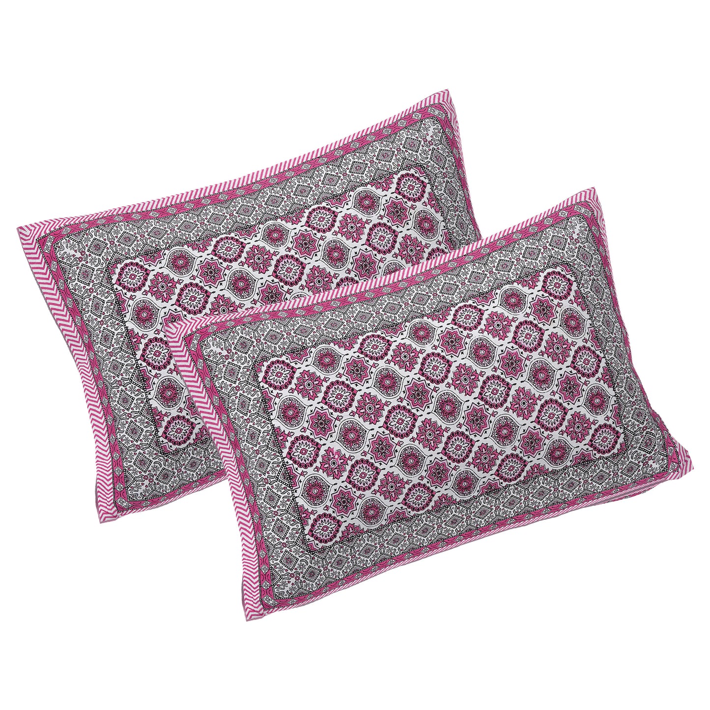 Rajasthan Royal Super Fine Cotton Block Print King Size Bedsheet