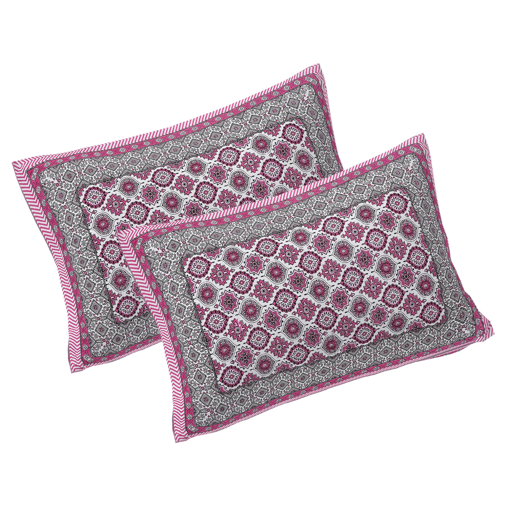 Rajasthan Royal Super Fine Cotton Block Print King Size Bedsheet