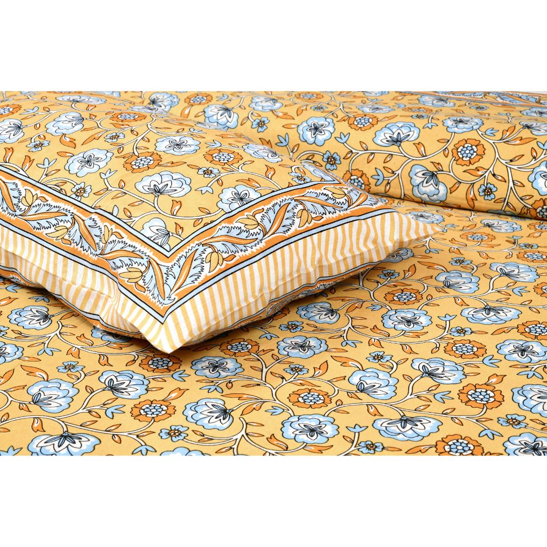 Rajasthan Royal Super Fine Cotton Block Print King Size Bedsheet