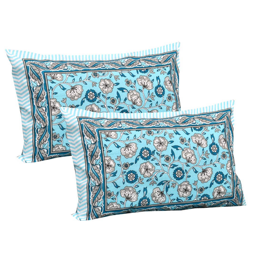 Rajasthan Royal Super Fine Cotton Block Print King Size Bedsheet