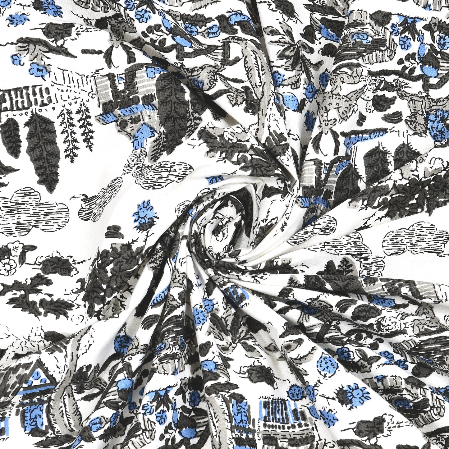 Rajasthan Royal Super Fine Cotton Block Print King Size Bedsheet