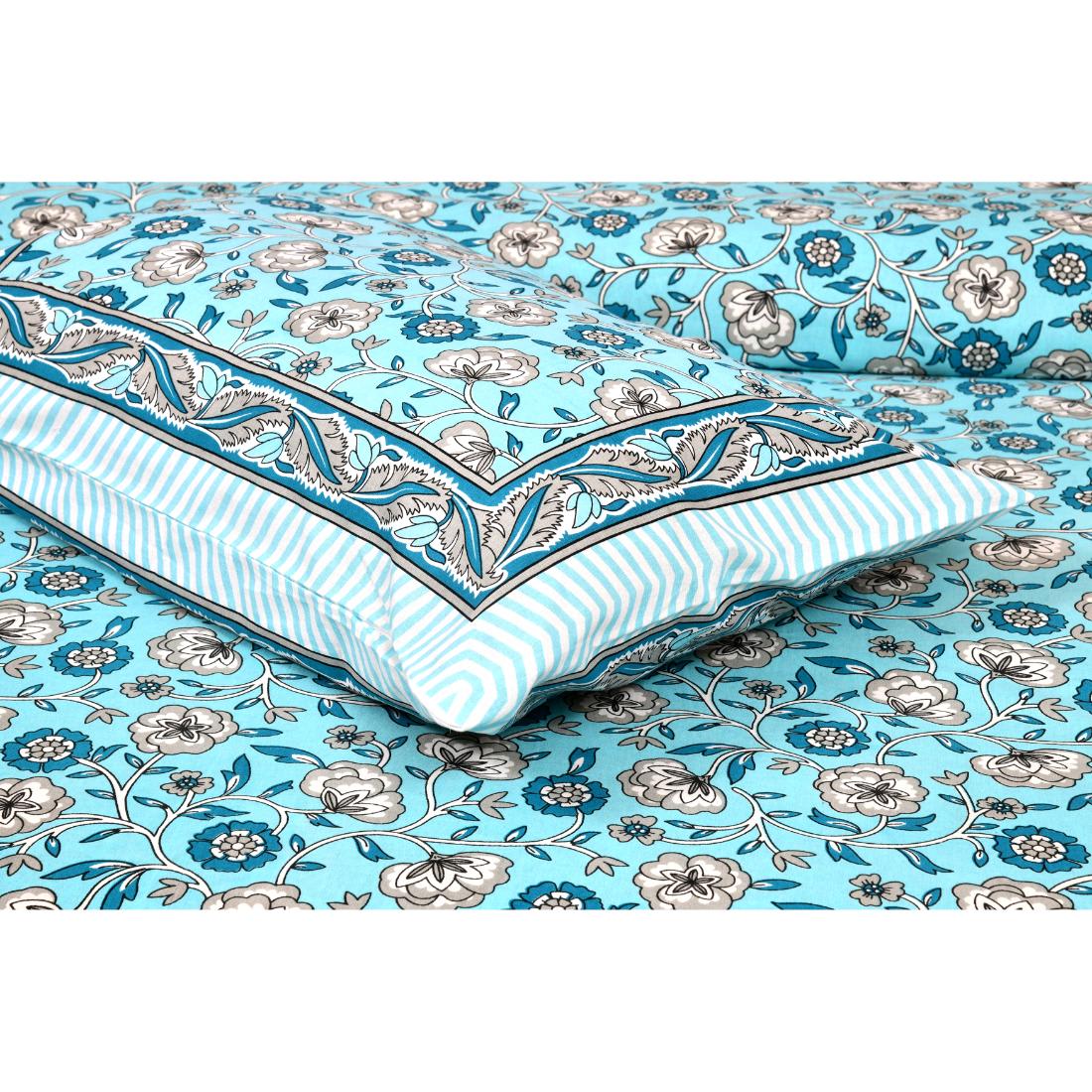 Rajasthan Royal Super Fine Cotton Block Print King Size Bedsheet