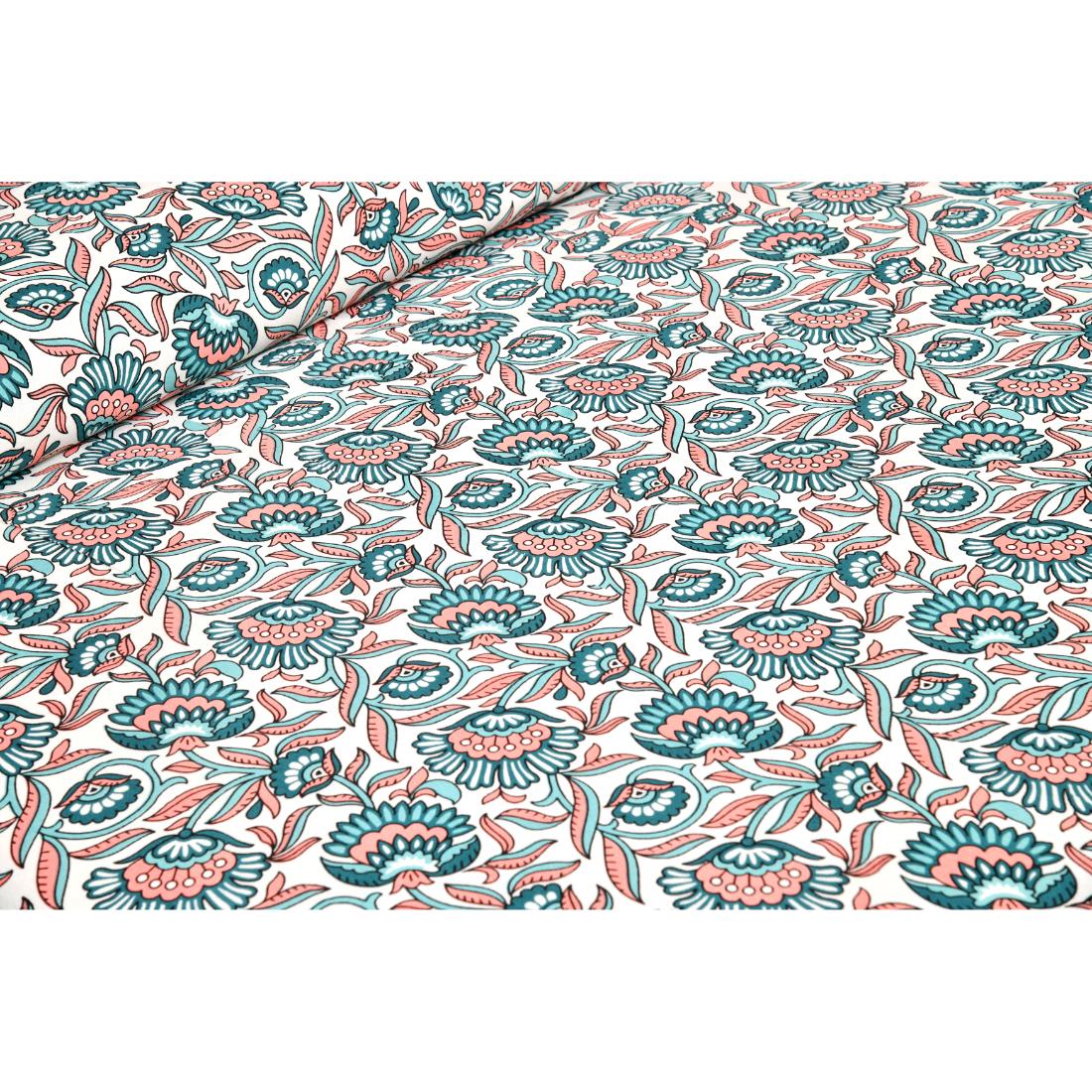 Rajasthan Royal Super Fine Cotton Block Print King Size Bedsheet