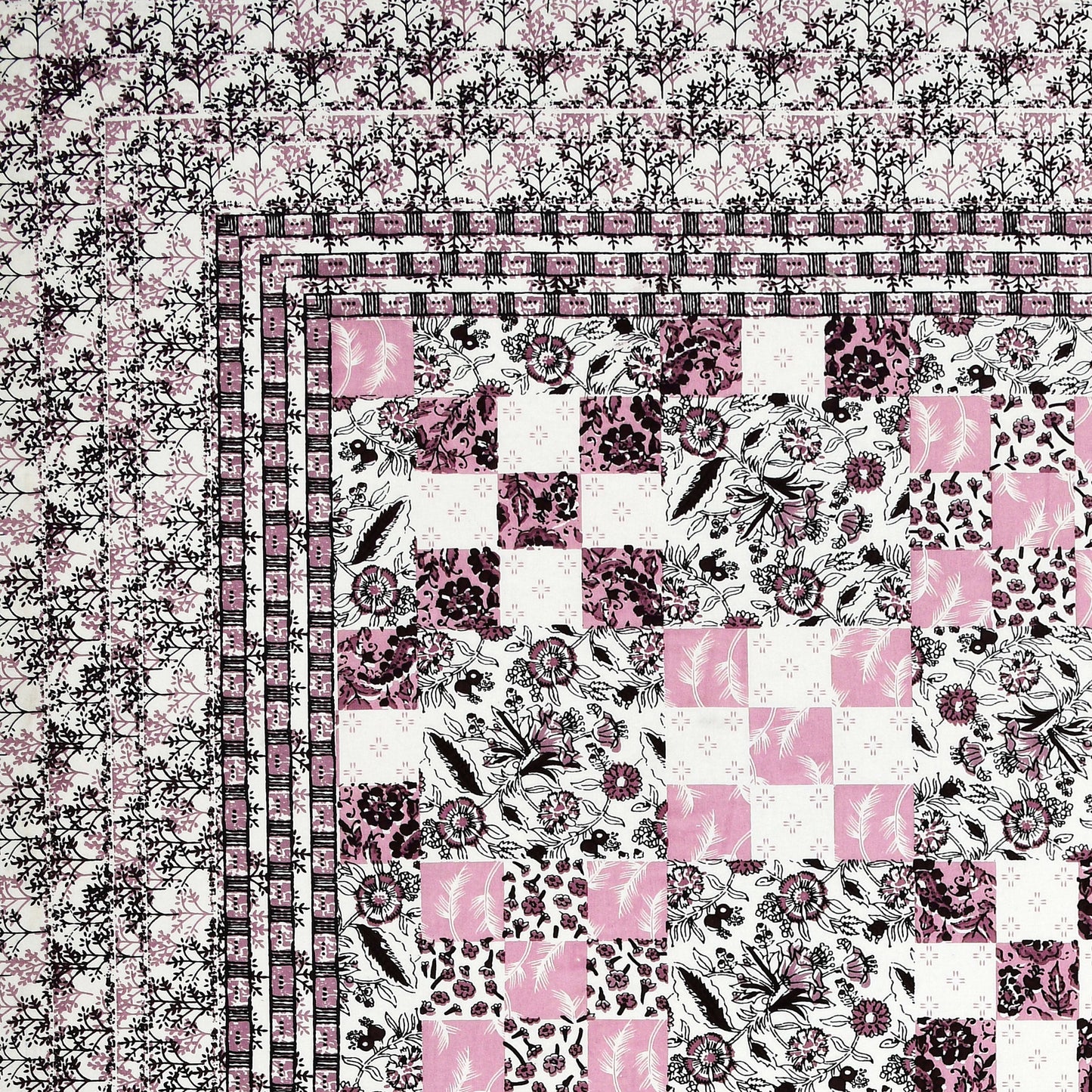 Rajasthan Royal Super Fine Cotton Block Print King Size Bedsheet