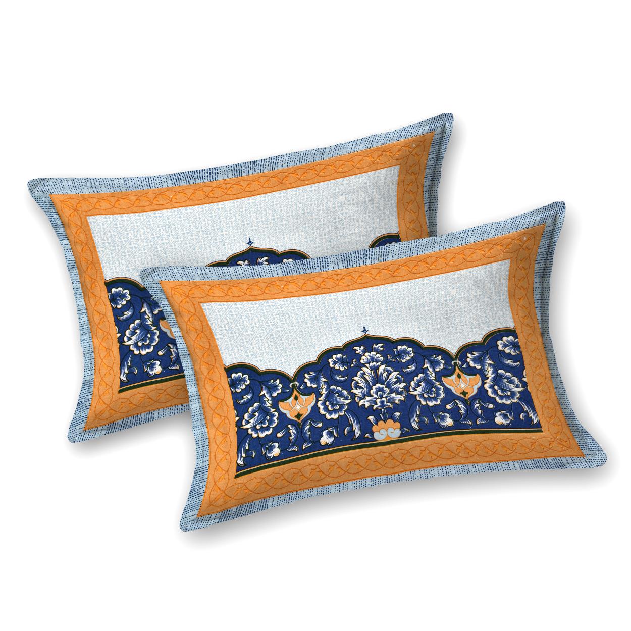 Rajasthan Royal Super Fine Cotton Block Print King Size Bedsheet