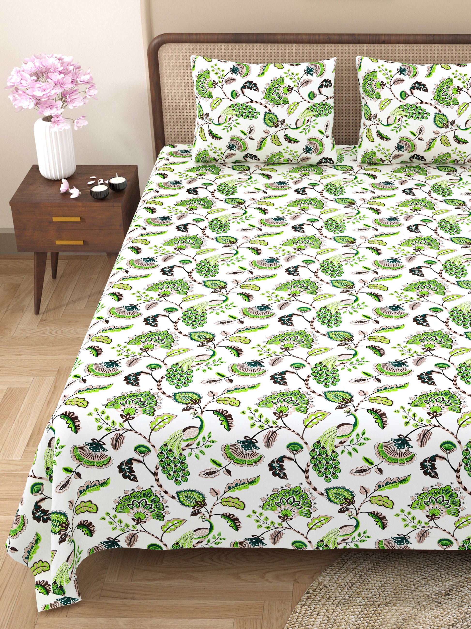 Rajasthan Royal Super Fine Cotton Block Print King Size Bedsheet