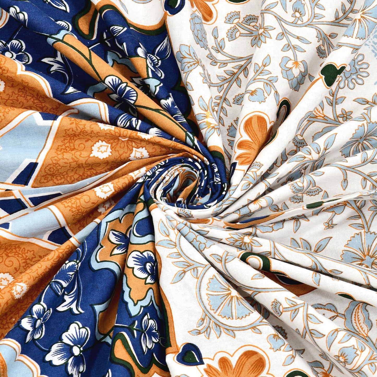 Rajasthan Royal Super Fine Cotton Block Print King Size Bedsheet