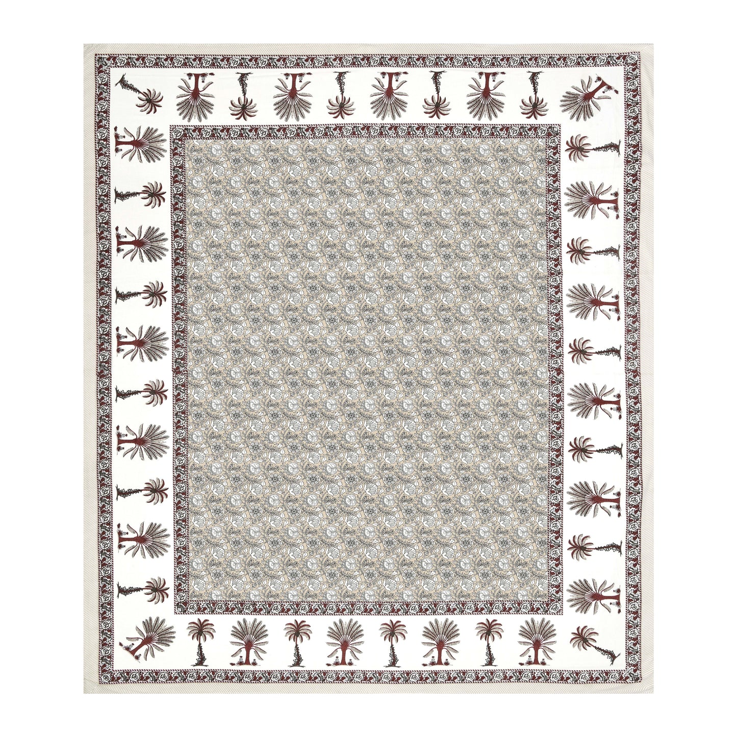 Rajasthan Royal Super Fine Cotton Block Print King Size Bedsheet