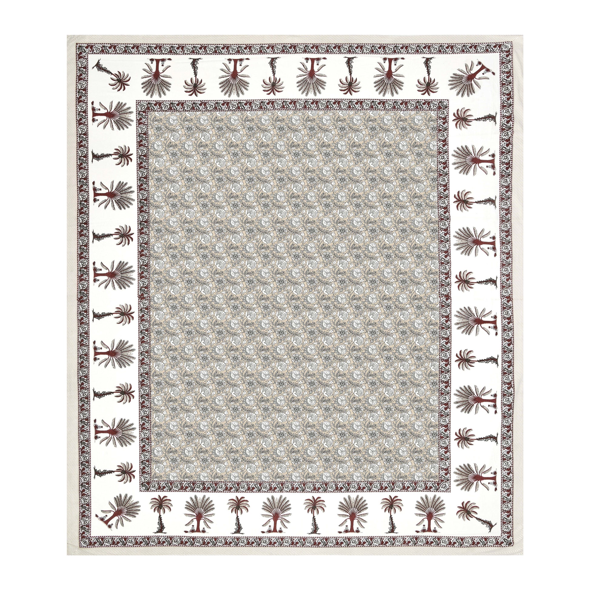 Rajasthan Royal Super Fine Cotton Block Print King Size Bedsheet