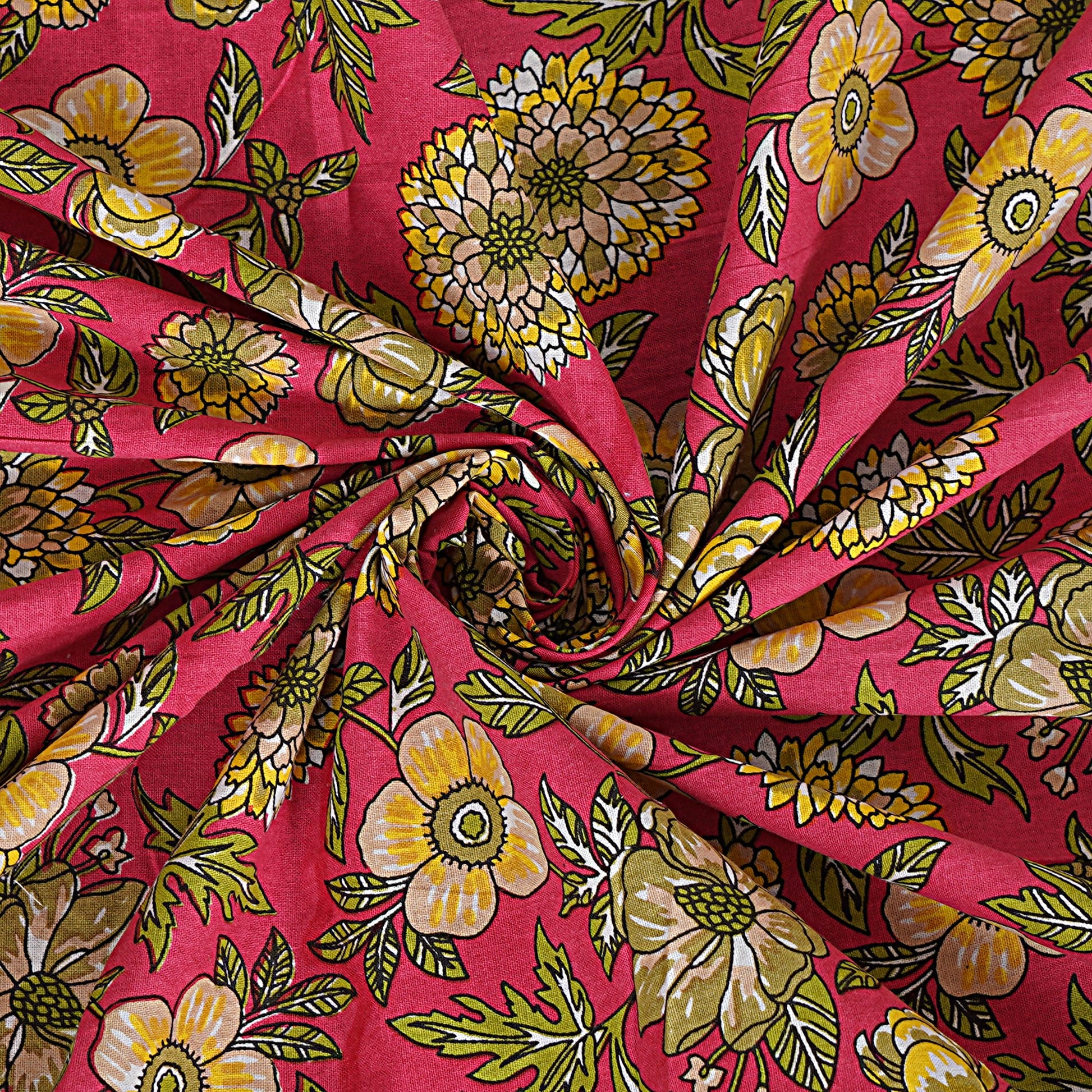 Rajasthan Royal Super Fine Cotton Block Print King Size Bedsheet