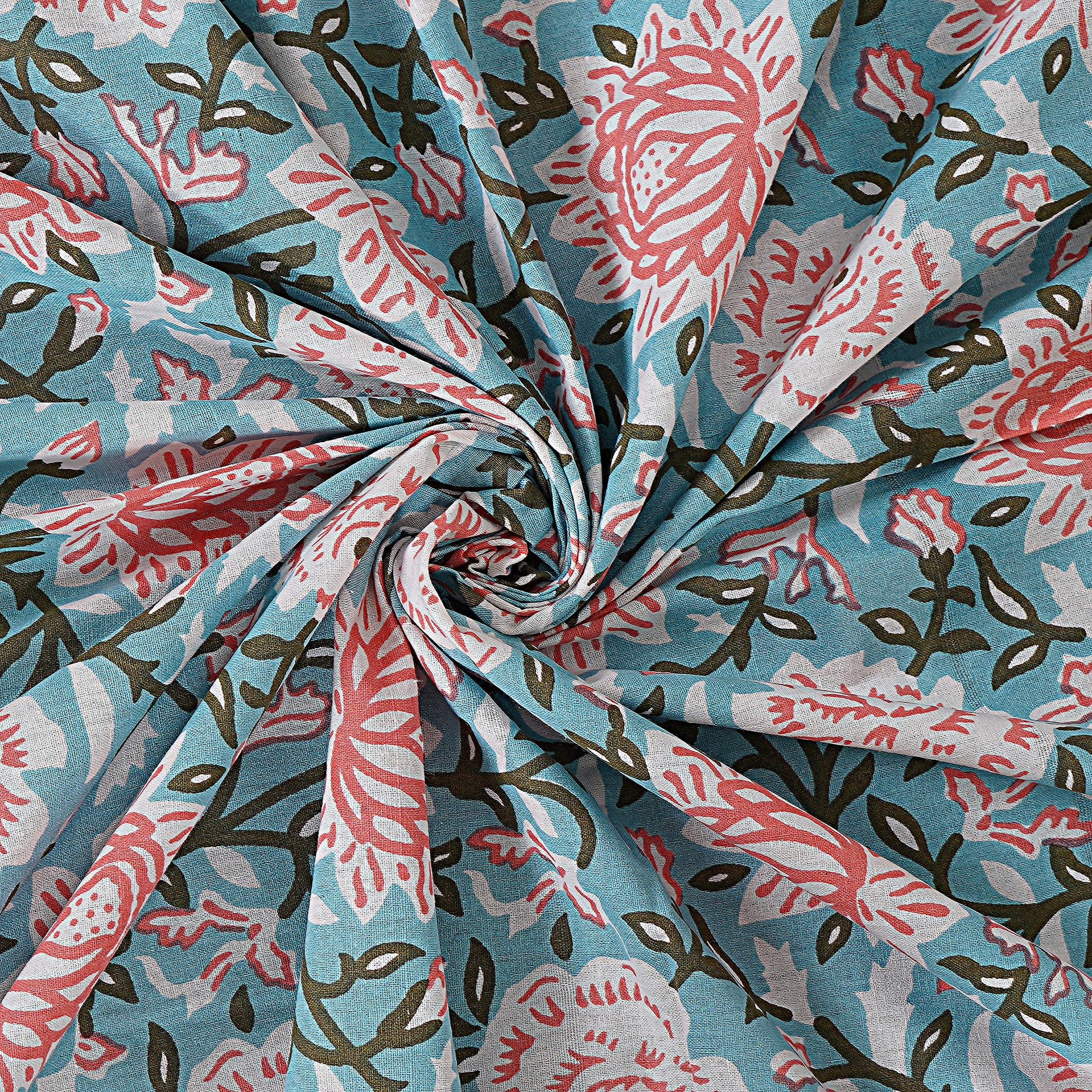 Rajasthan Royal Super Fine Cotton Block Print King Size Bedsheet
