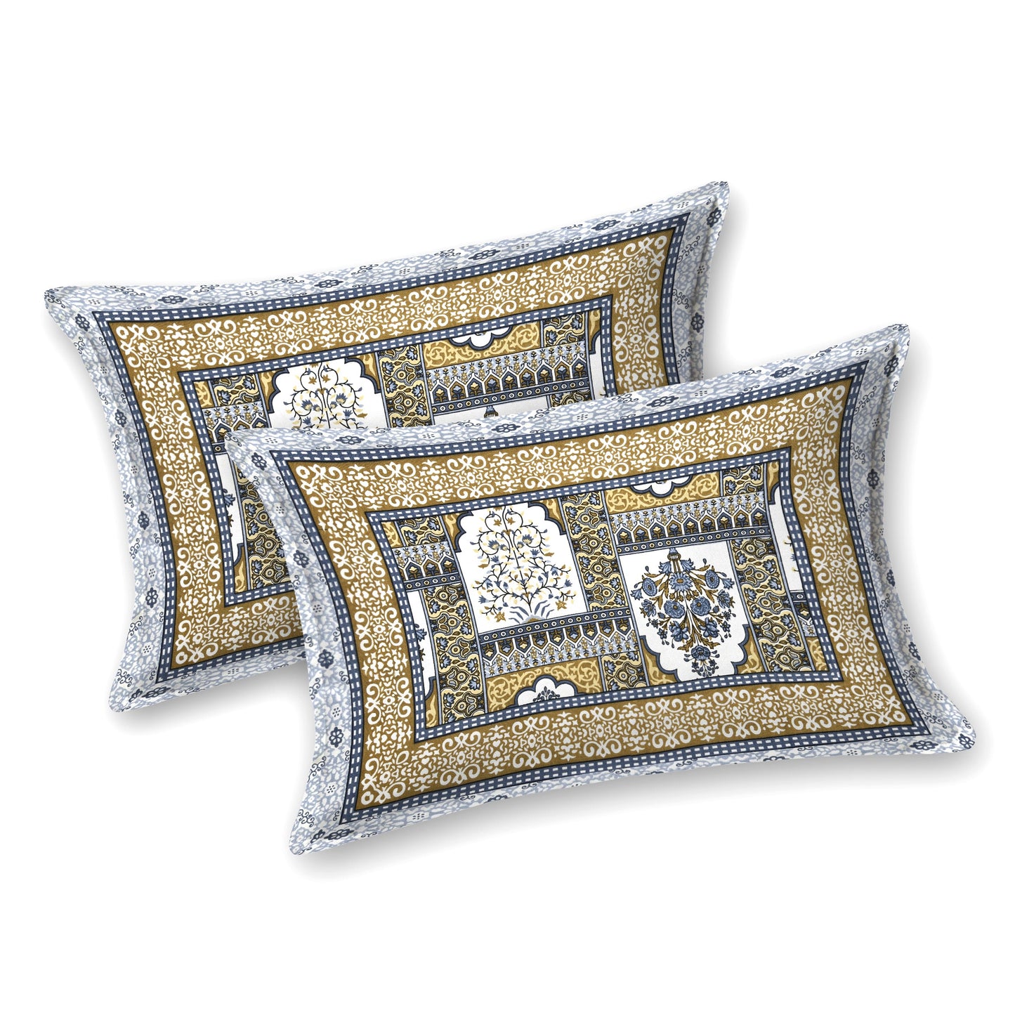 Rajasthan Royal Super Fine Cotton Block Print King Size Bedsheet