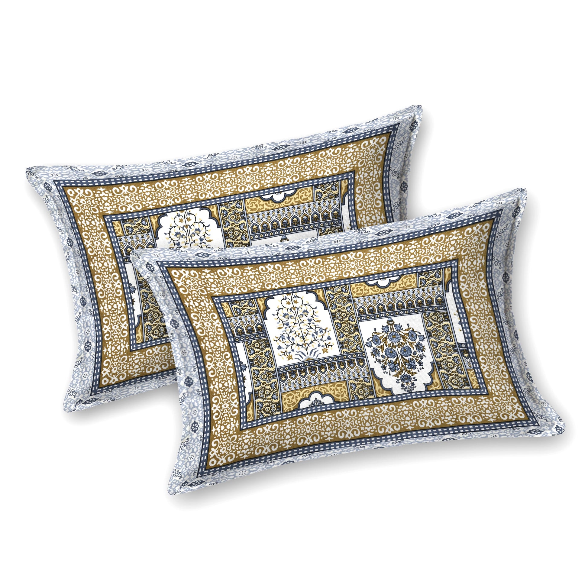 Rajasthan Royal Super Fine Cotton Block Print King Size Bedsheet