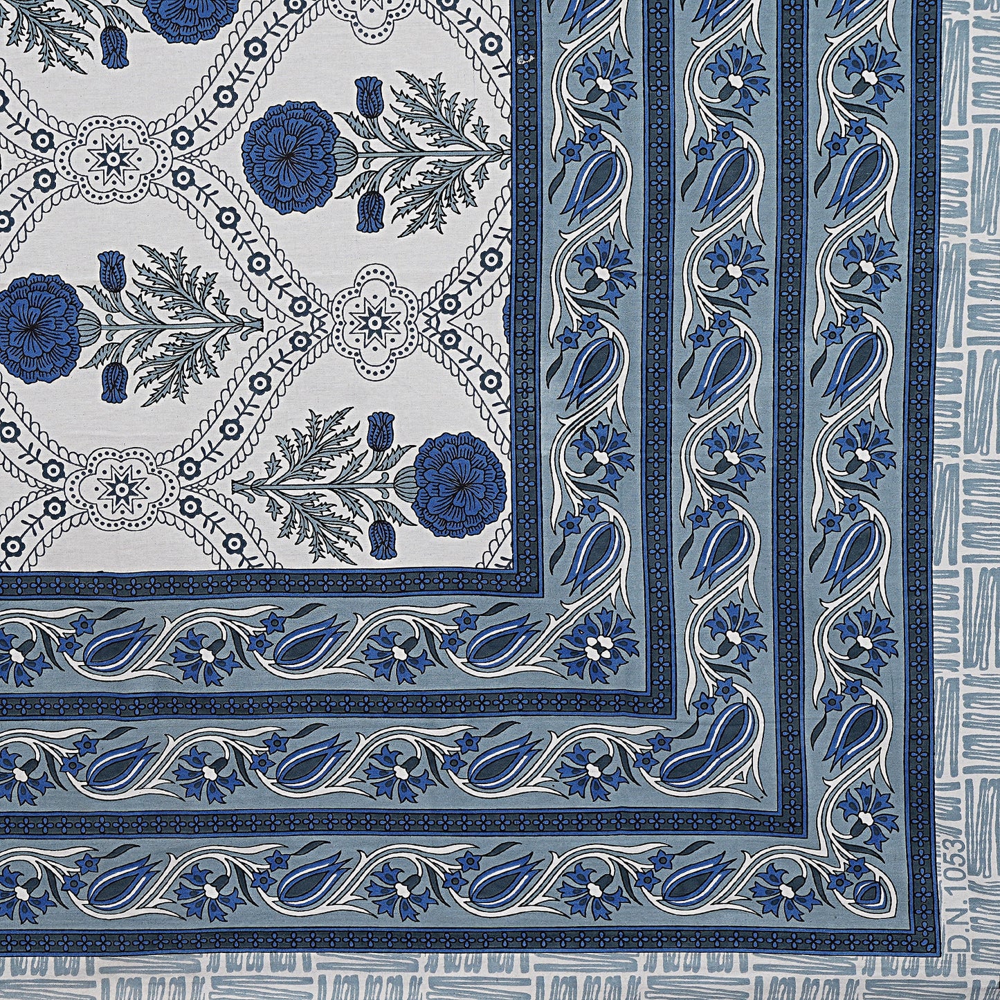 Rajasthan Royal Super Fine Cotton Block Print King Size Bedsheet