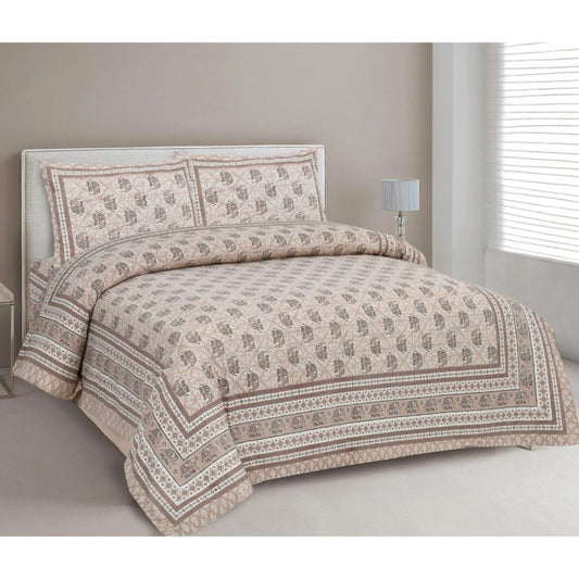 Rajasthan Royal Super Fine Cotton Block Print King Size Bedsheet