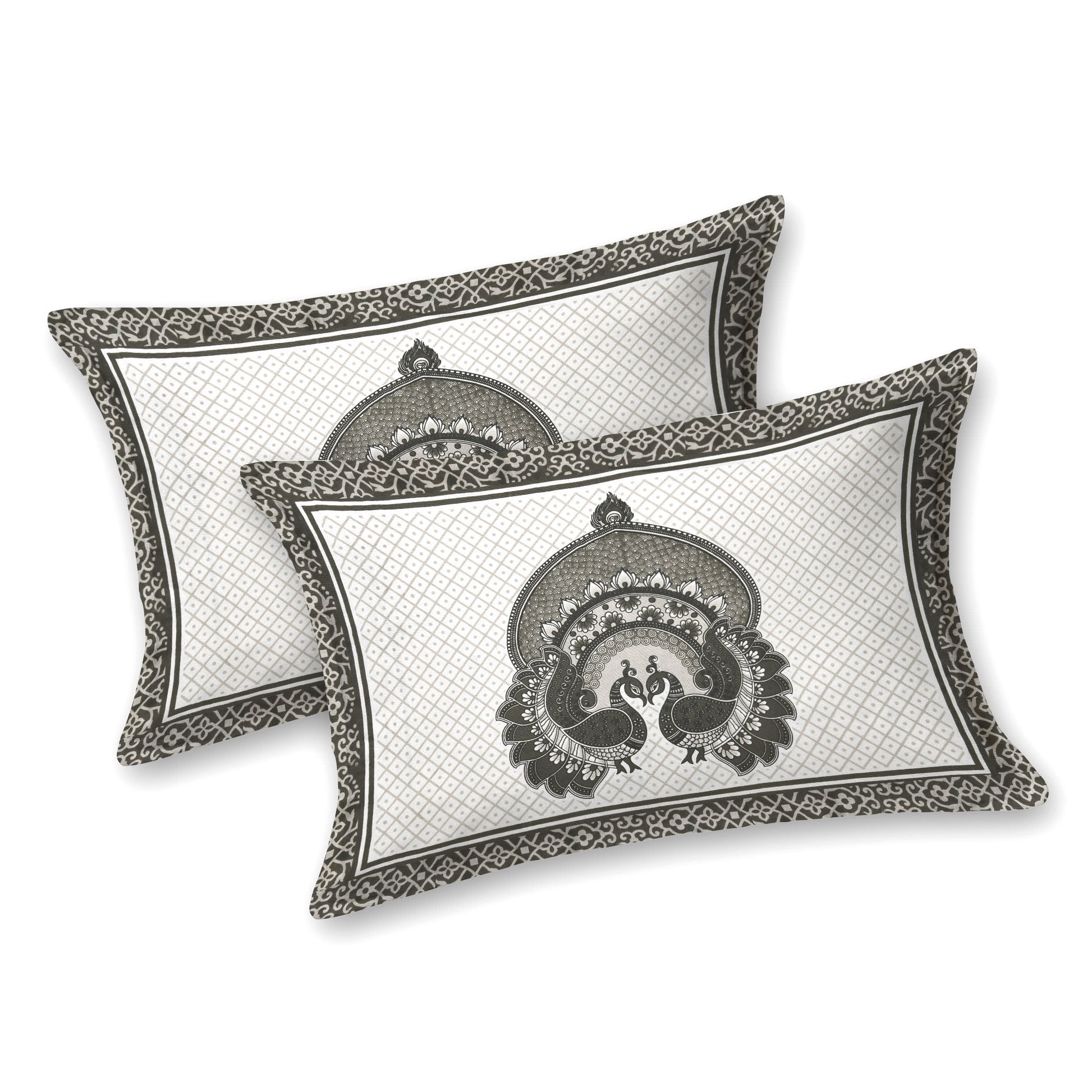 Rajasthan Royal Super Fine Cotton Block Print King Size Bedsheet