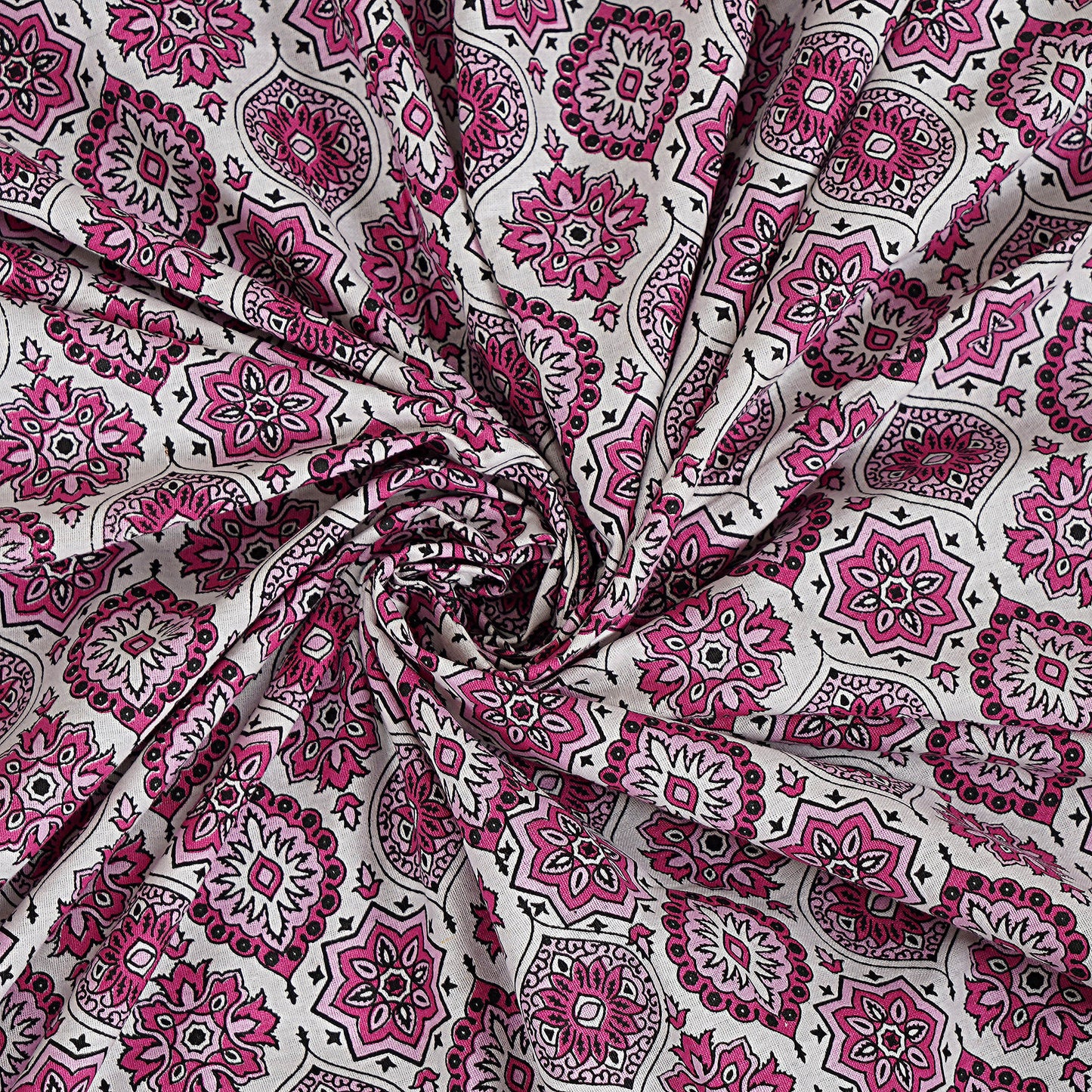 Rajasthan Royal Super Fine Cotton Block Print King Size Bedsheet