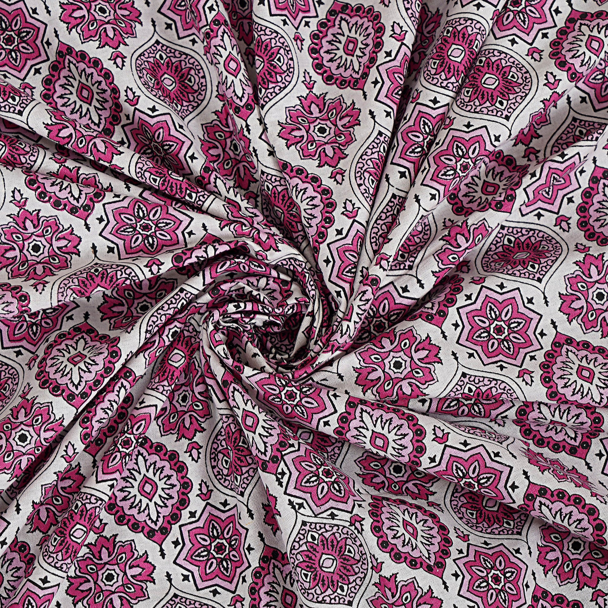 Rajasthan Royal Super Fine Cotton Block Print King Size Bedsheet