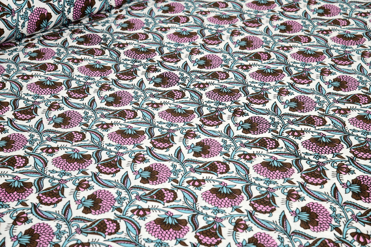 Rajasthan Royal Super Fine Cotton Block Print King Size Bedsheet