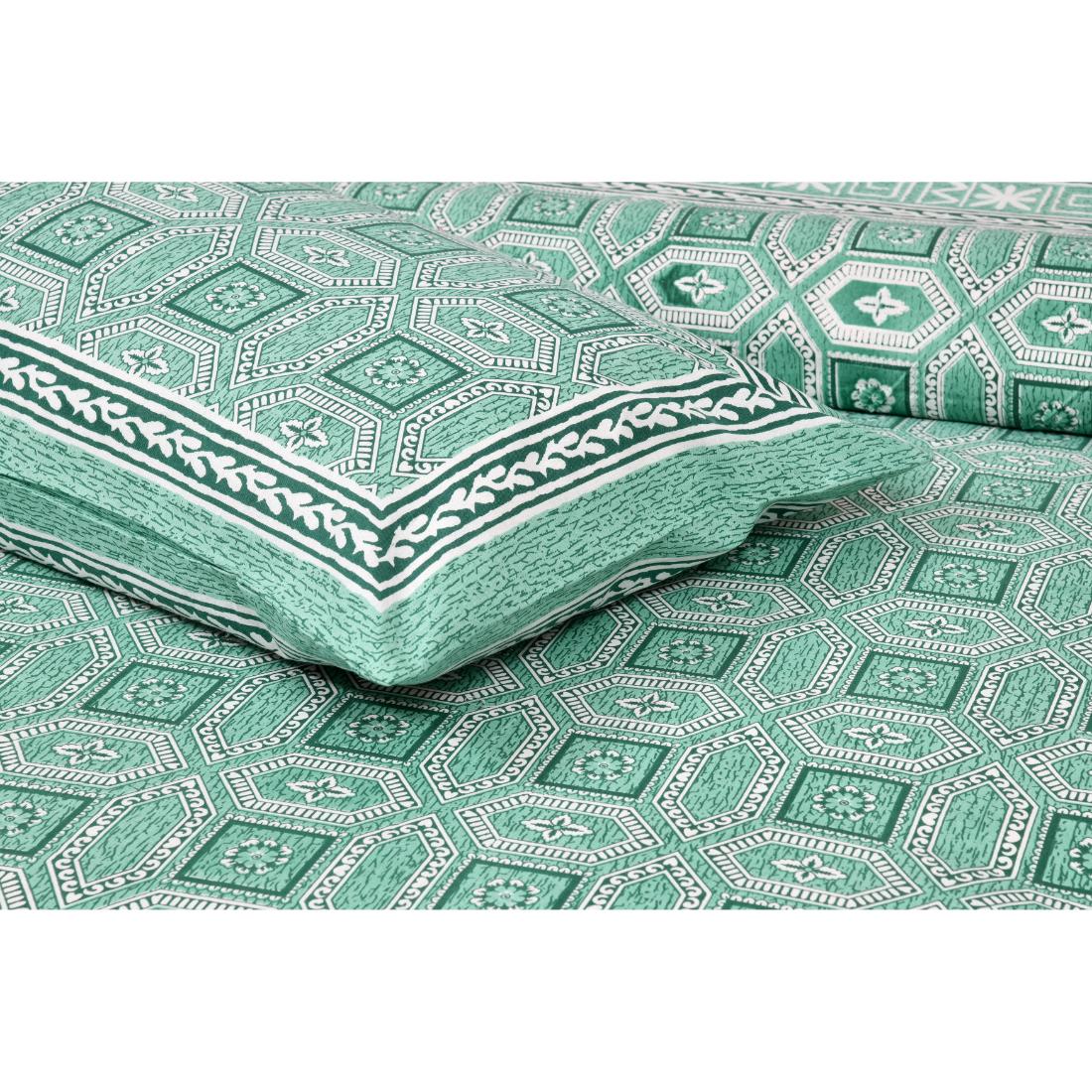 Rajasthan Royal Super Fine Cotton Block Print King Size Bedsheet