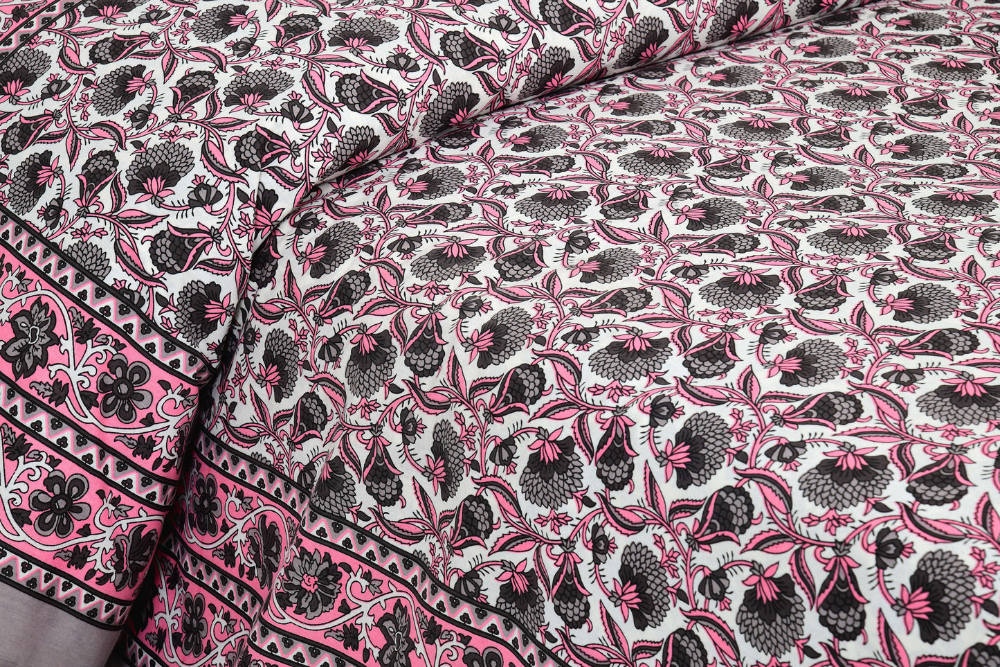 Rajasthan Royal Super Fine Cotton Block Print King Size Bedsheet