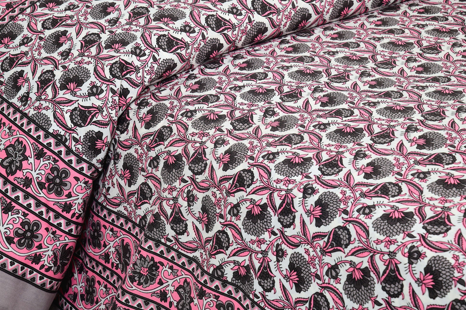 Rajasthan Royal Super Fine Cotton Block Print King Size Bedsheet