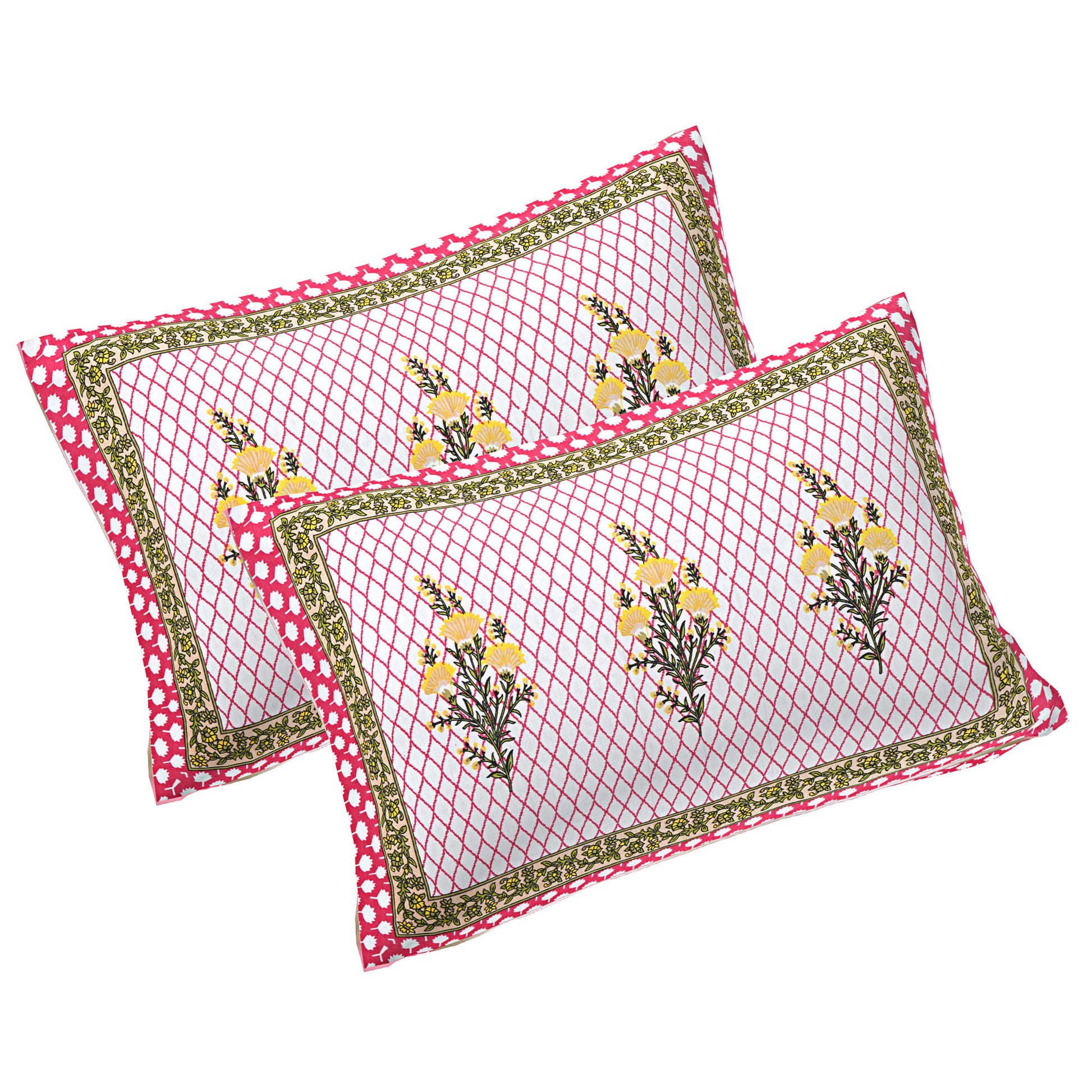 Rajasthan Royal Super Fine Cotton Block Print King Size Bedsheet