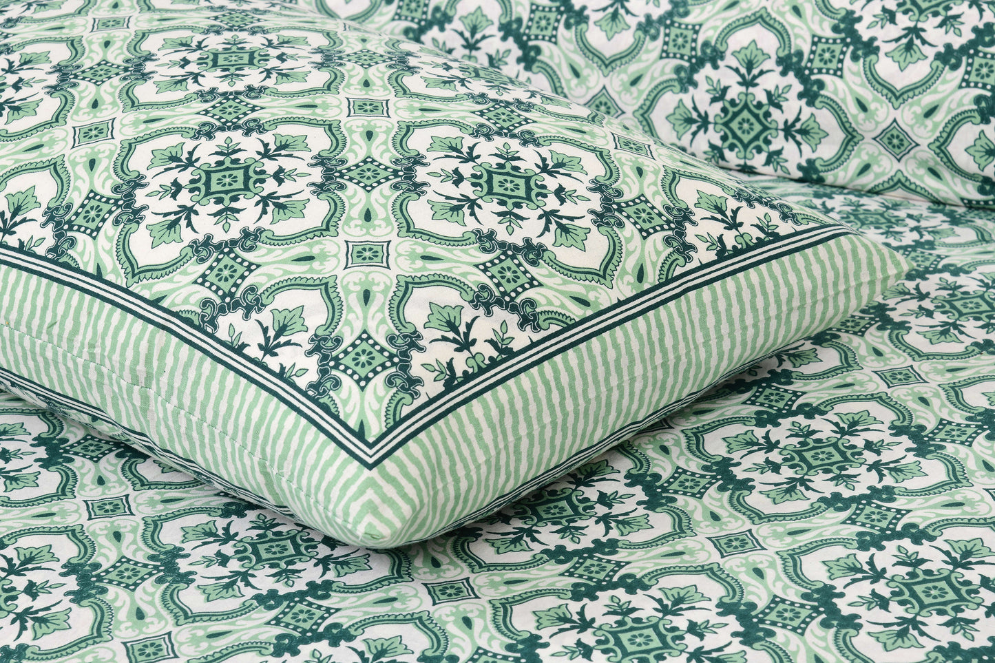 Rajasthan Royal Super Fine Cotton Block Print King Size Bedsheet