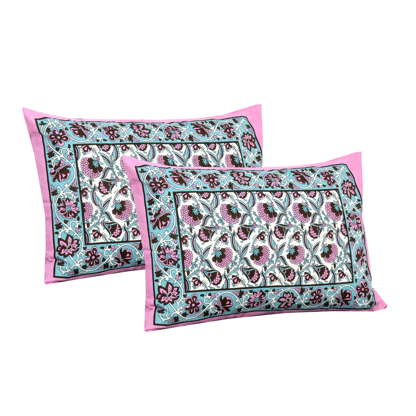 Rajasthan Royal Super Fine Cotton Block Print King Size Bedsheet
