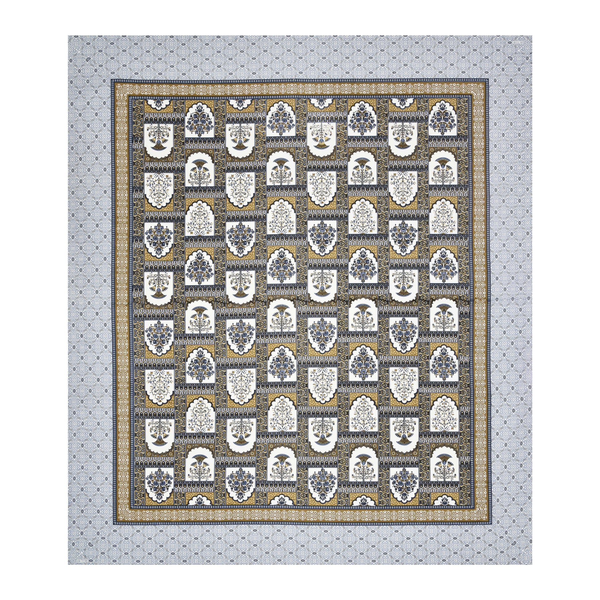 Rajasthan Royal Super Fine Cotton Block Print King Size Bedsheet