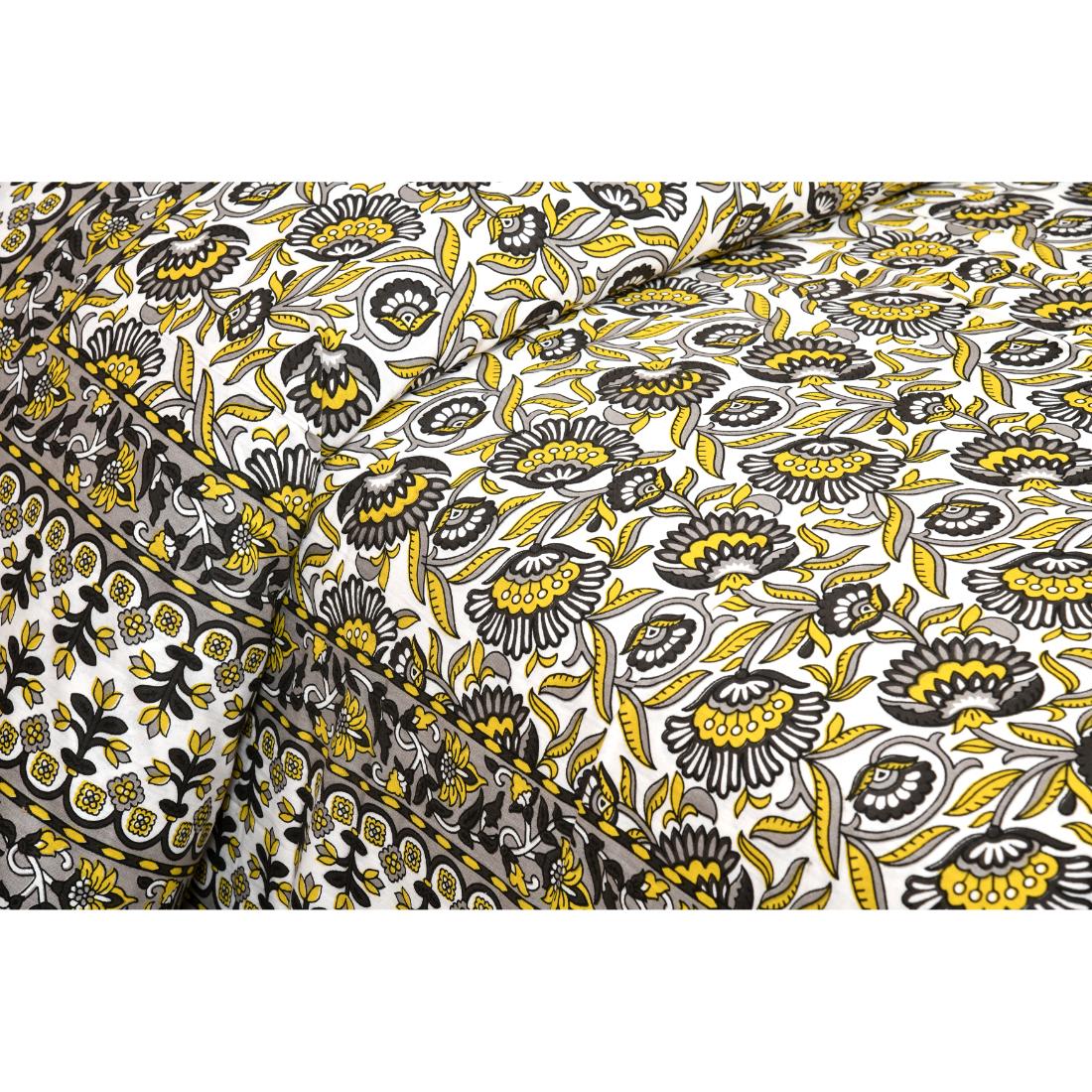 Rajasthan Royal Super Fine Cotton Block Print King Size Bedsheet