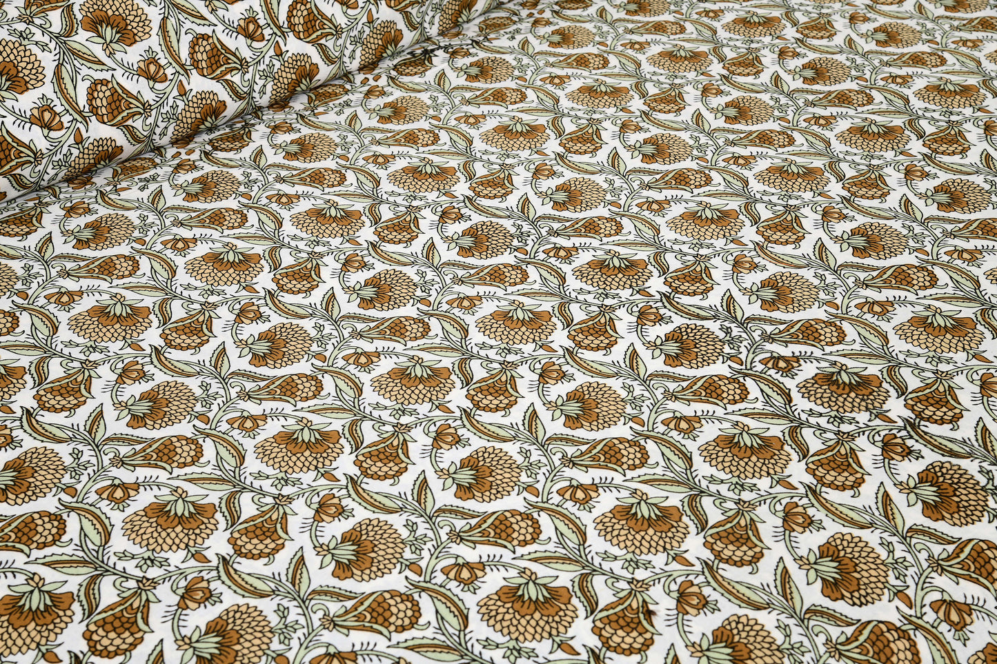 Rajasthan Royal Super Fine Cotton Block Print King Size Bedsheet