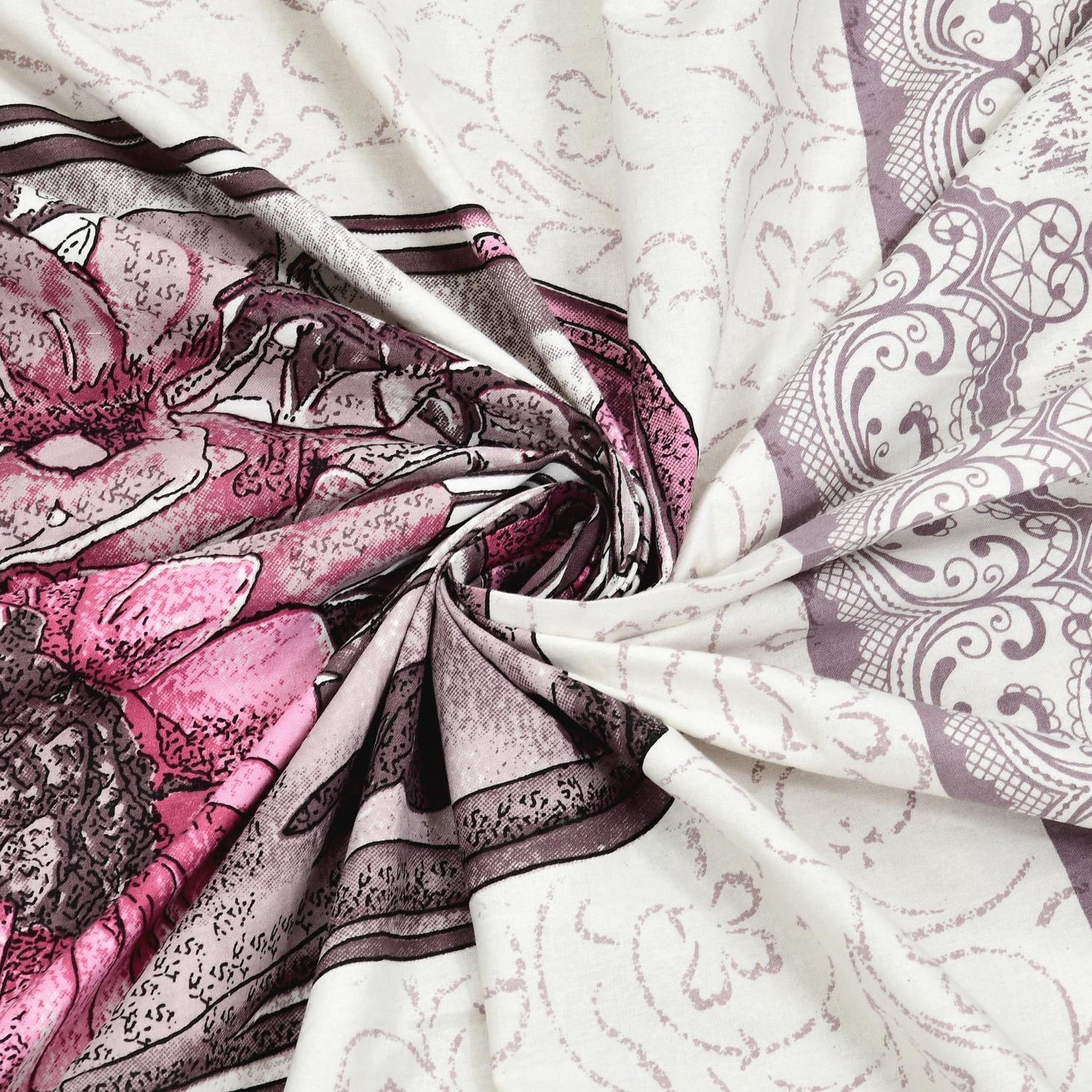Rajasthan Royal Super Fine Cotton Block Print King Size Bedsheet