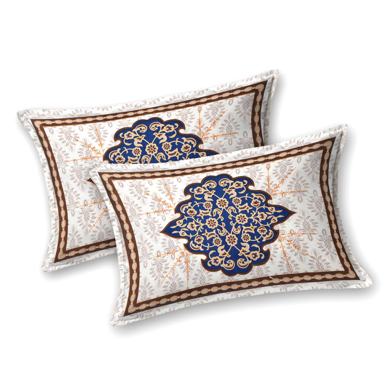 Rajasthan Royal Super Fine Cotton Block Print King Size Bedsheet