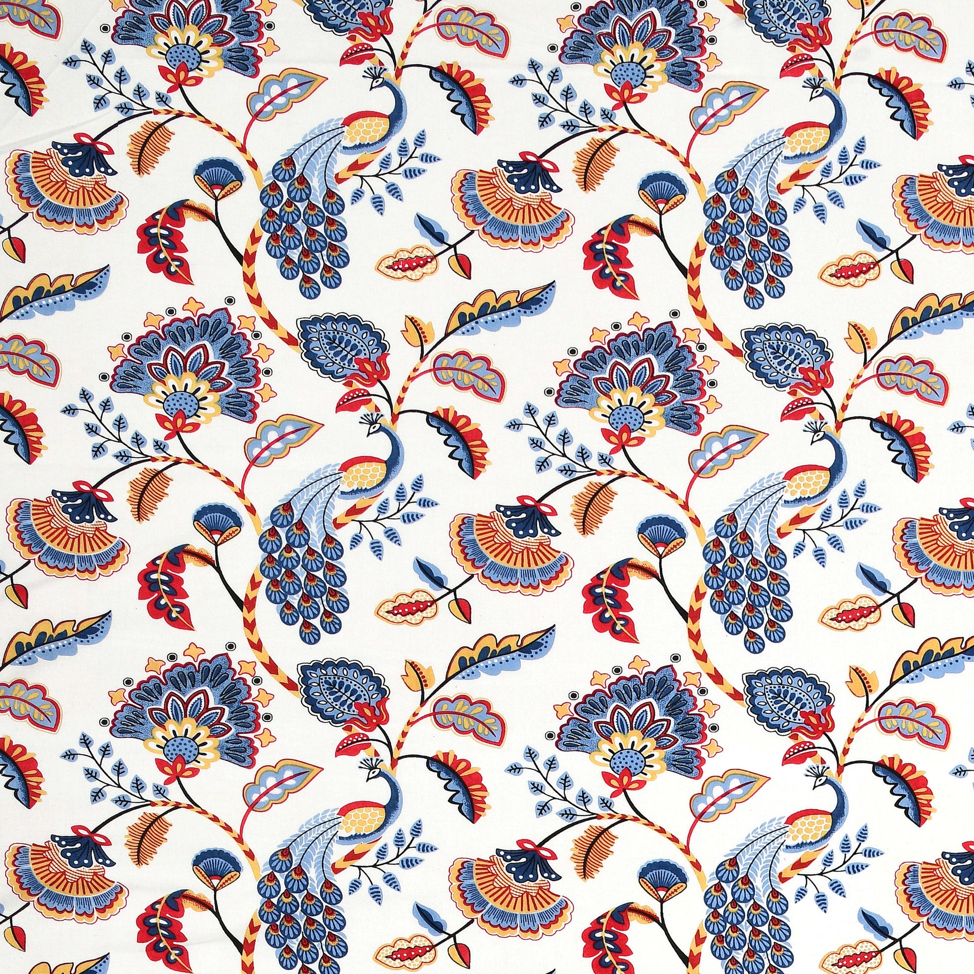 Rajasthan Royal Super Fine Cotton Block Print King Size Bedsheet