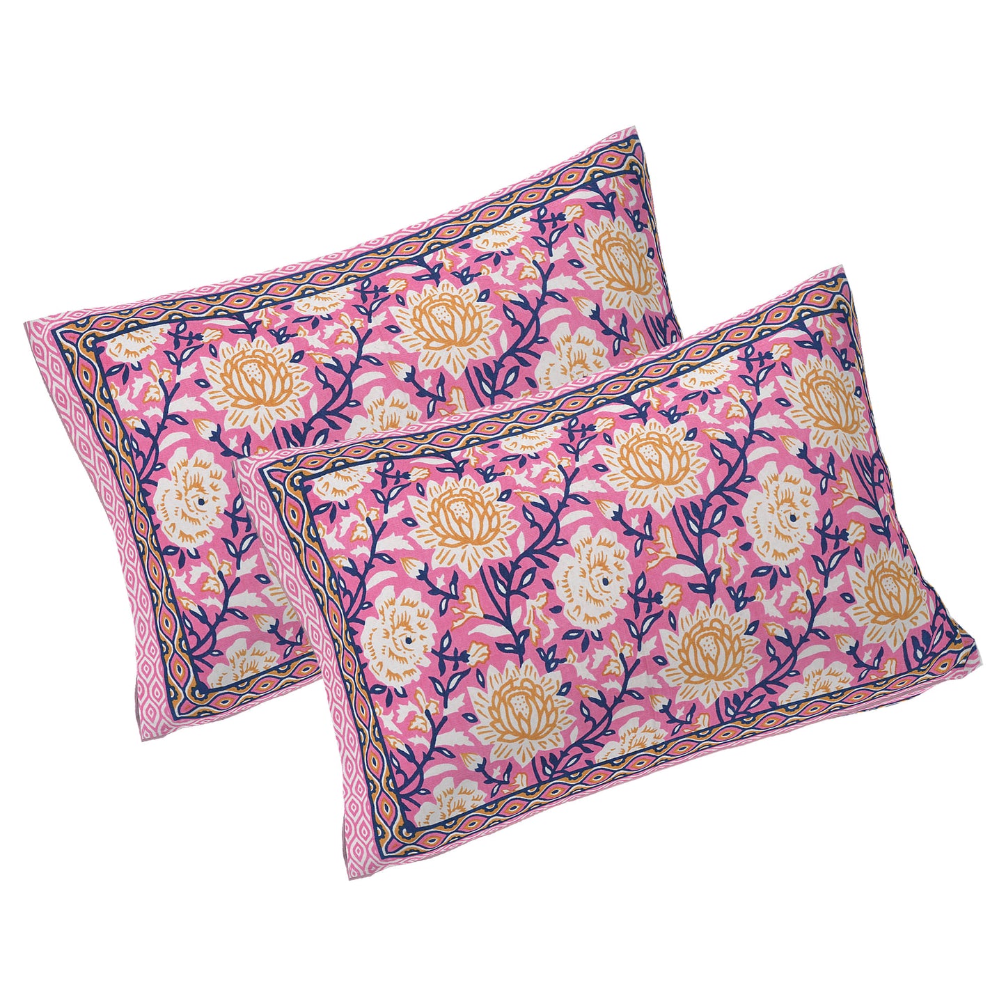 Rajasthan Royal Super Fine Cotton Block Print King Size Bedsheet