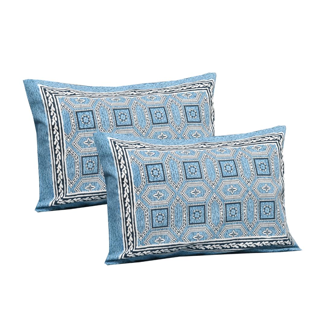 Rajasthan Royal Super Fine Cotton Block Print King Size Bedsheet