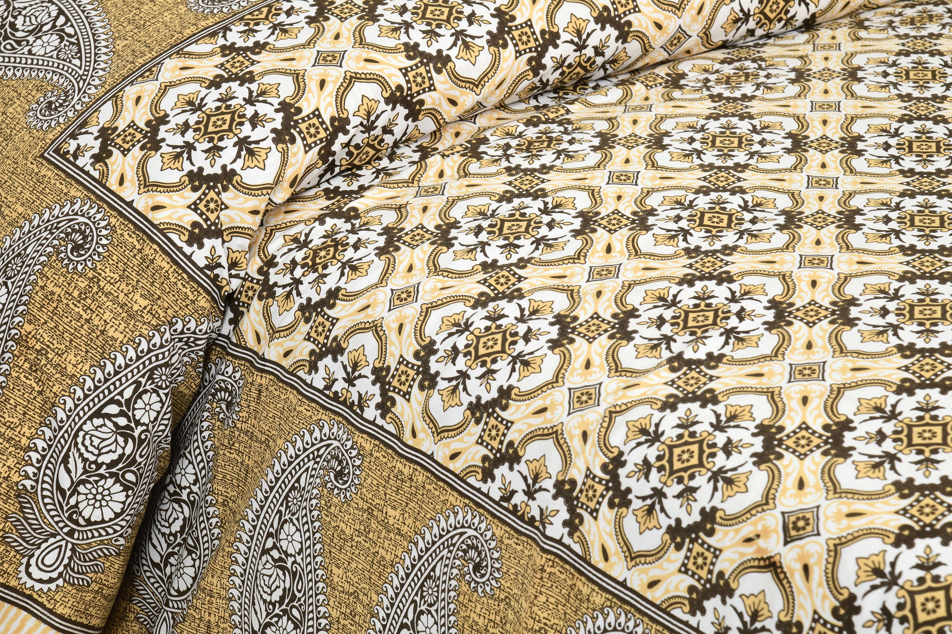 Rajasthan Royal Super Fine Cotton Block Print King Size Bedsheet