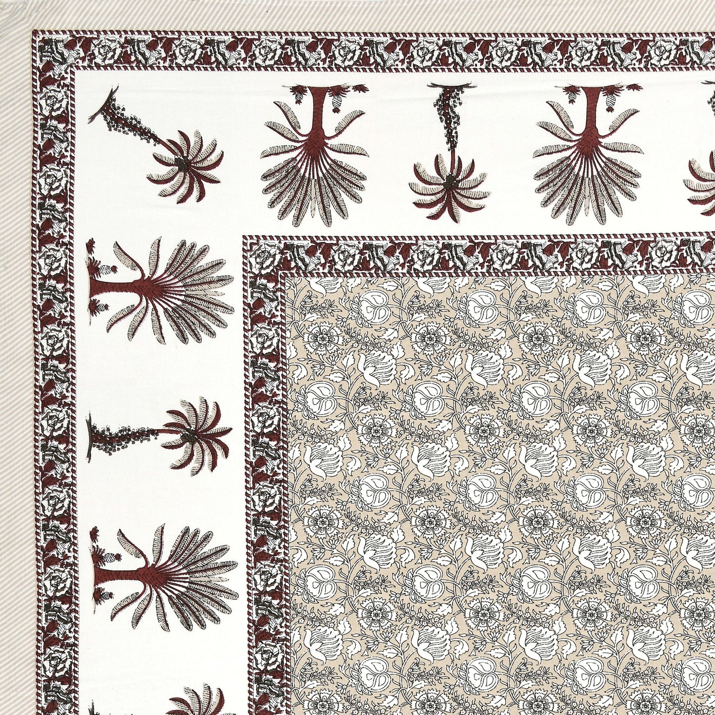 Rajasthan Royal Super Fine Cotton Block Print King Size Bedsheet