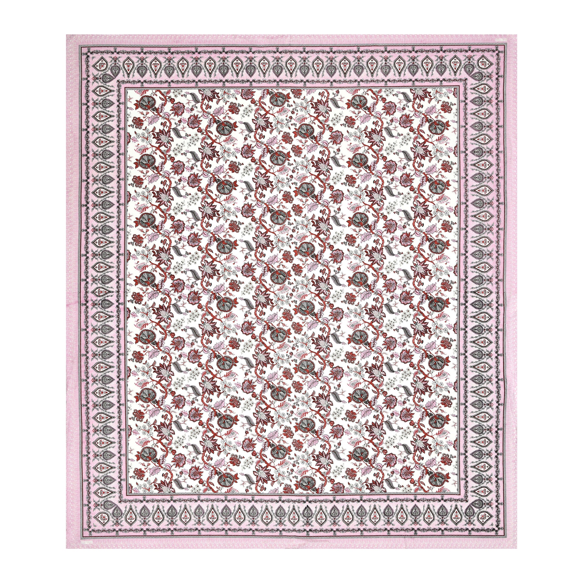 Rajasthan Royal Super Fine Cotton Block Print King Size Bedsheet